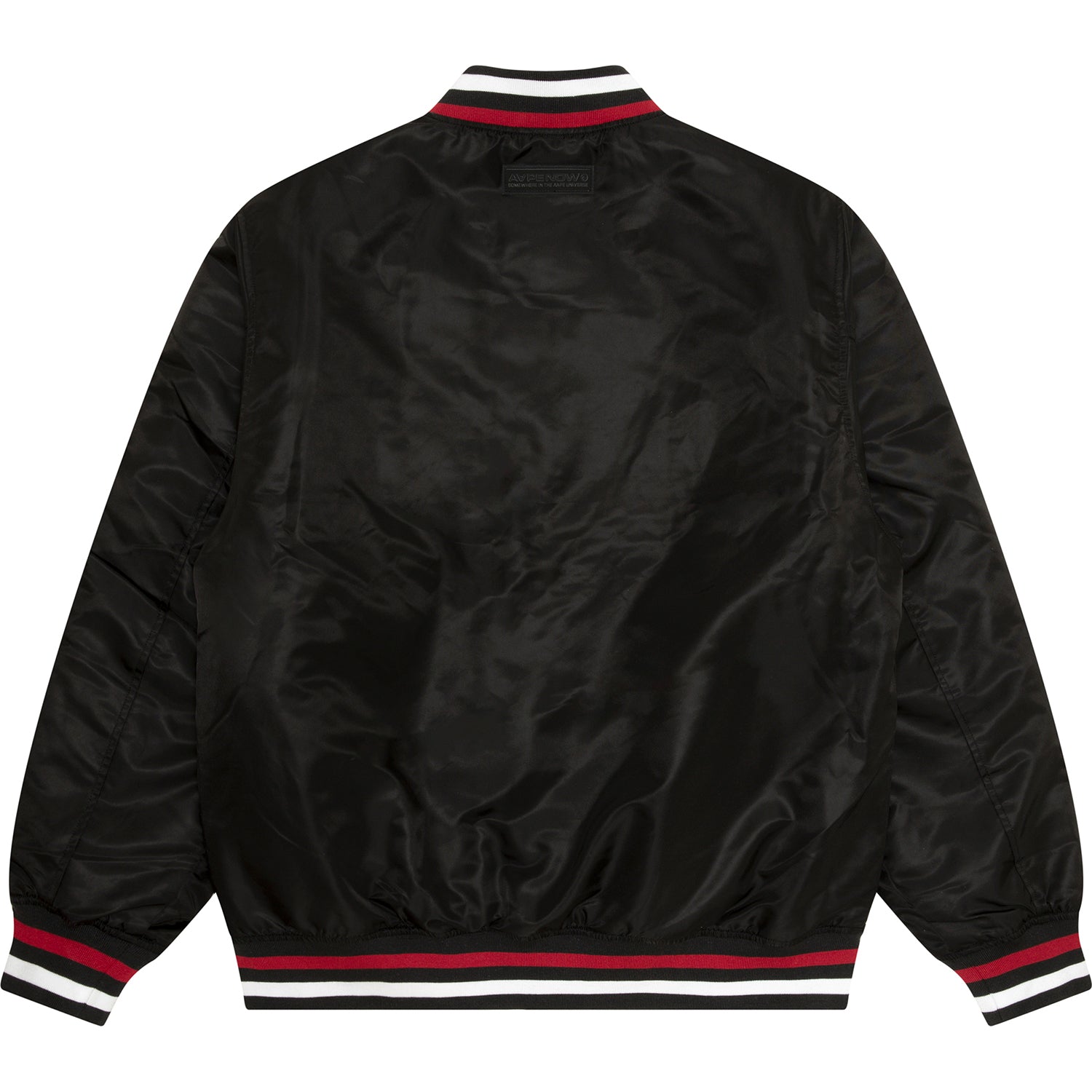 AAPE NOW MOONFACE LOGO BASEBALL JACKET