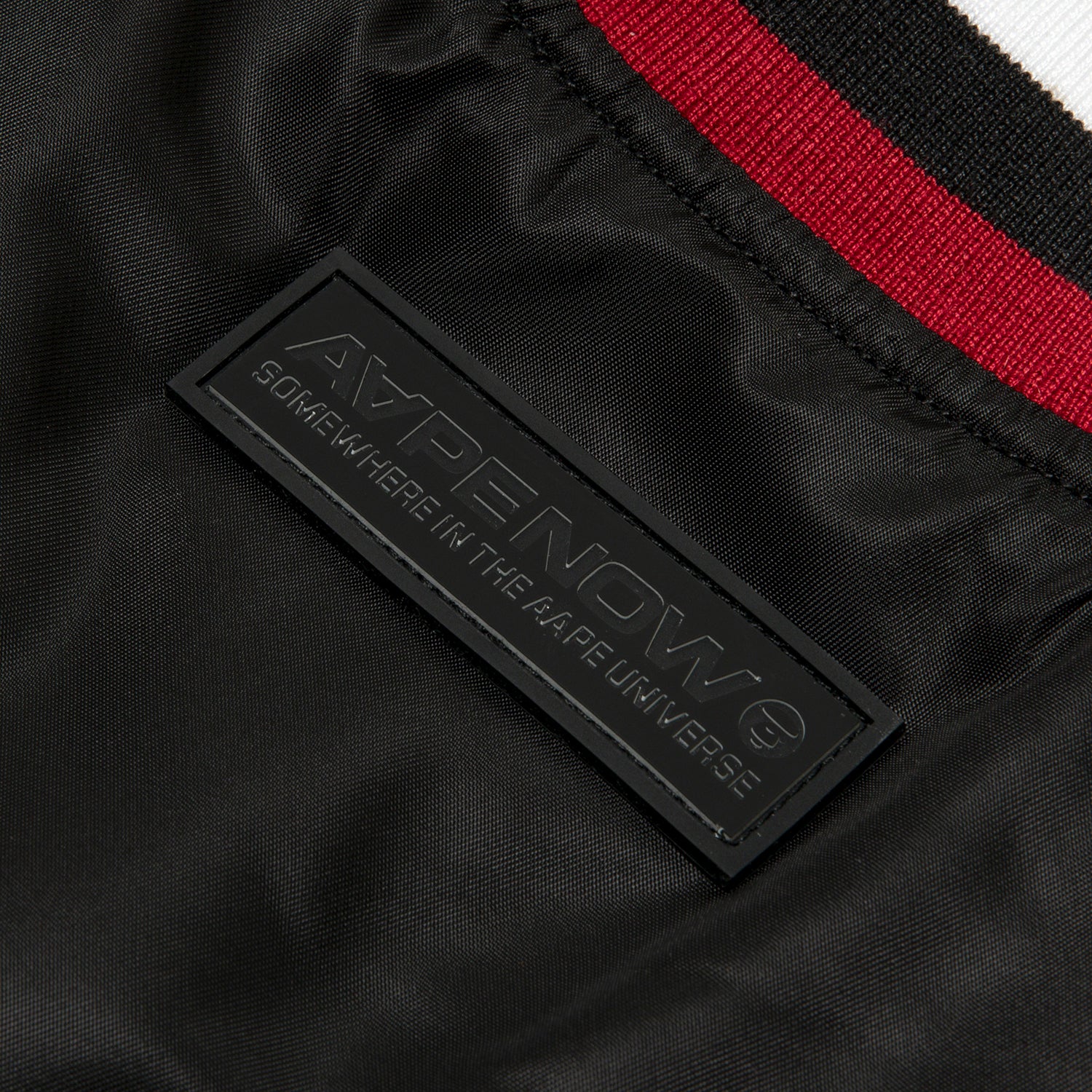 AAPE NOW MOONFACE LOGO BASEBALL JACKET