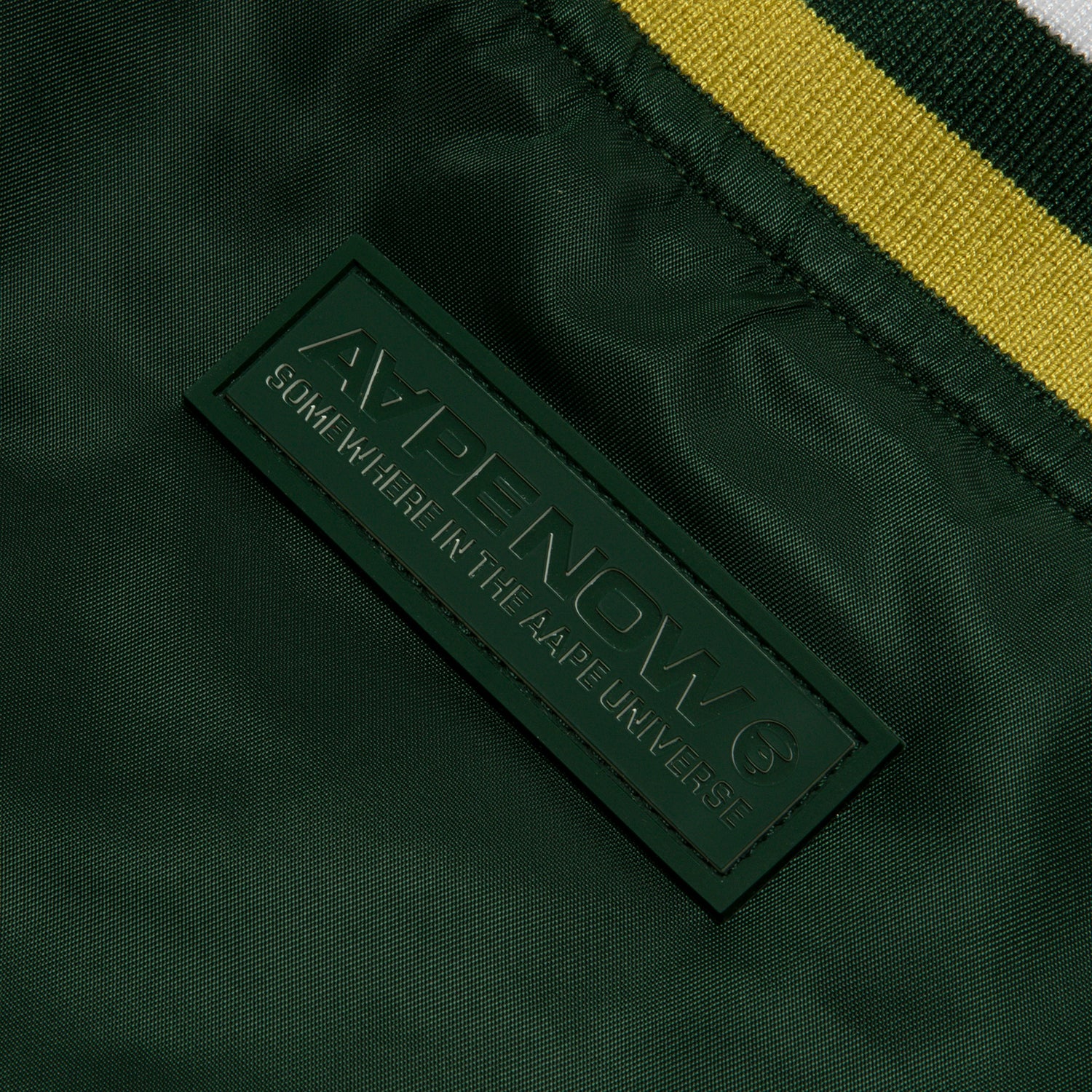 AAPE NOW MOONFACE LOGO BASEBALL JACKET