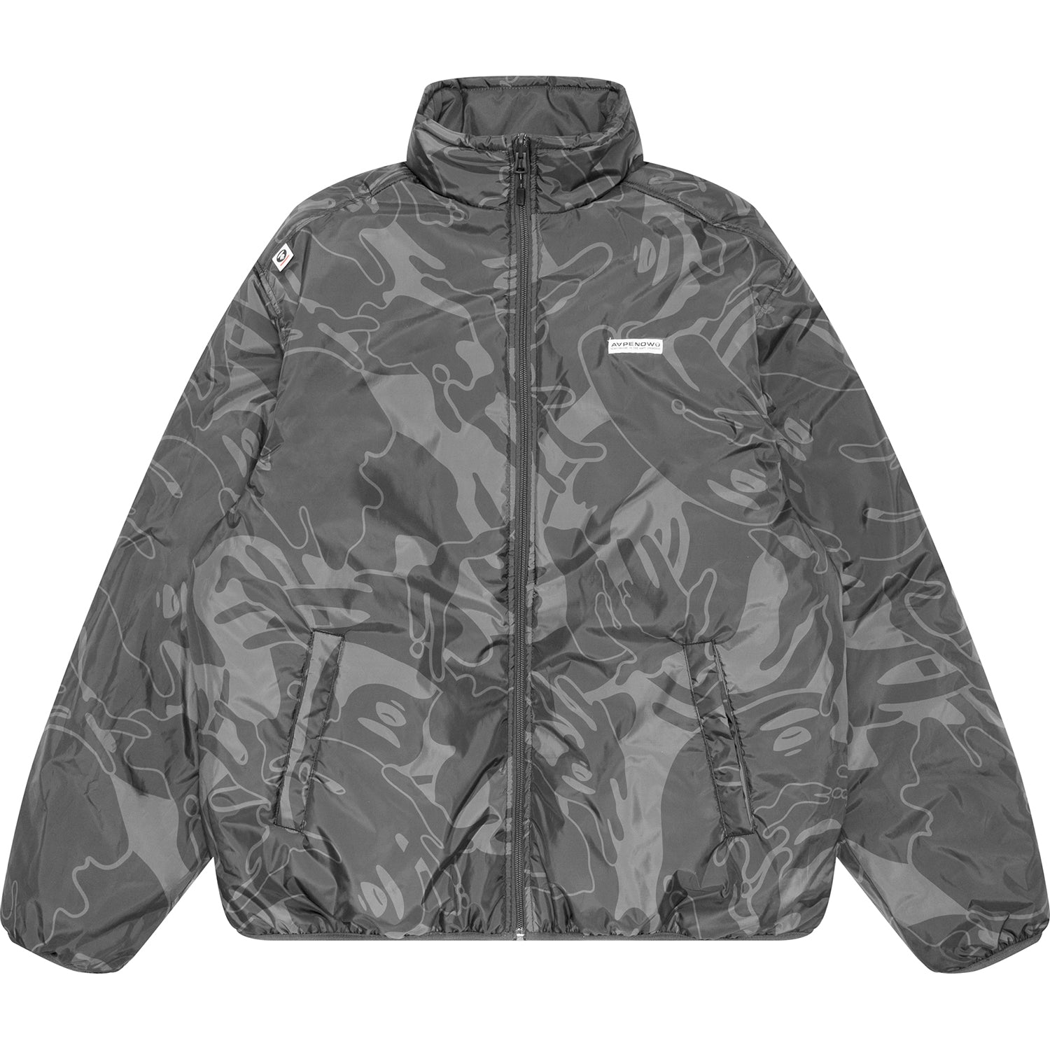 AAPENOW MOONFACE LOGO ZIP-UP JACKET