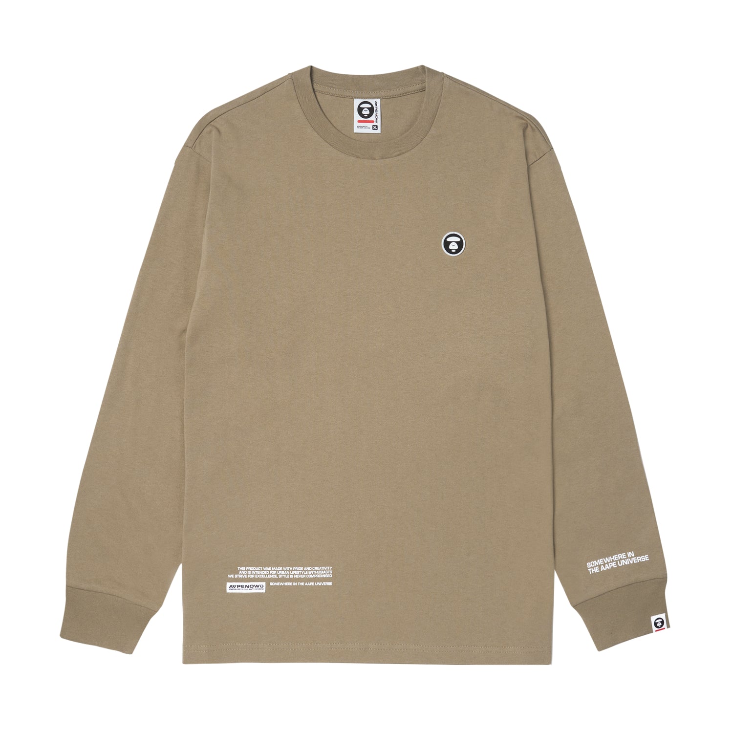 MOONFACE PATCH LONG-SLEEVE TEE