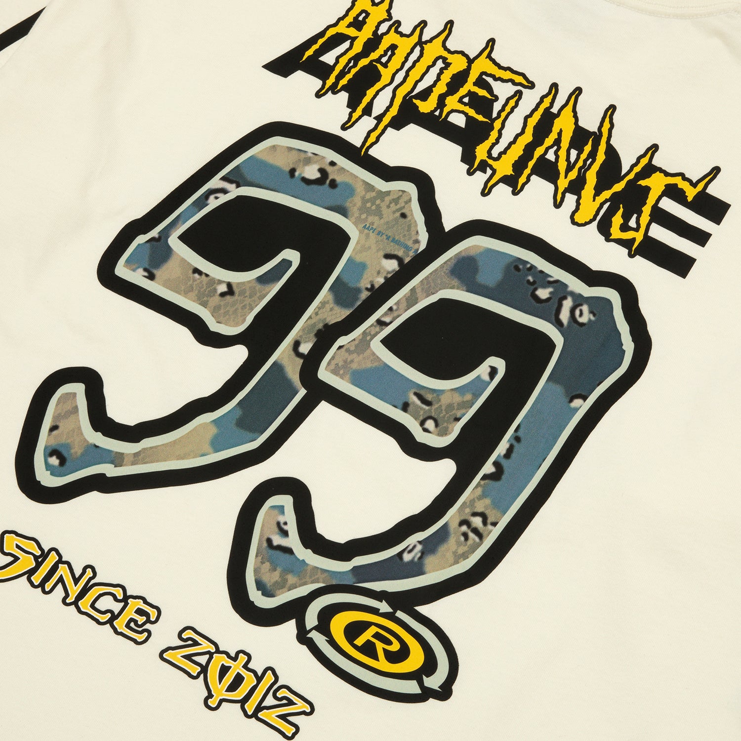 AAPE UNIVERSE LOGO LONG SLEEVE TEE