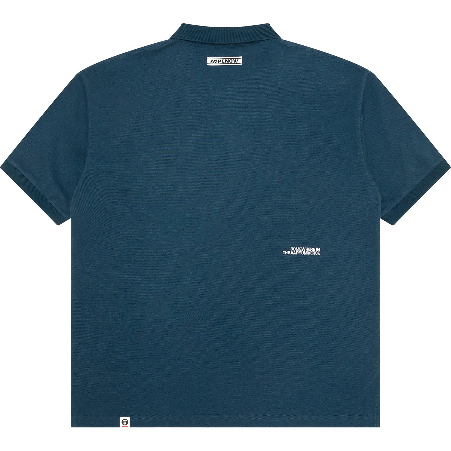 AAPENOW MOONFACE LOGO POLO SHIRT