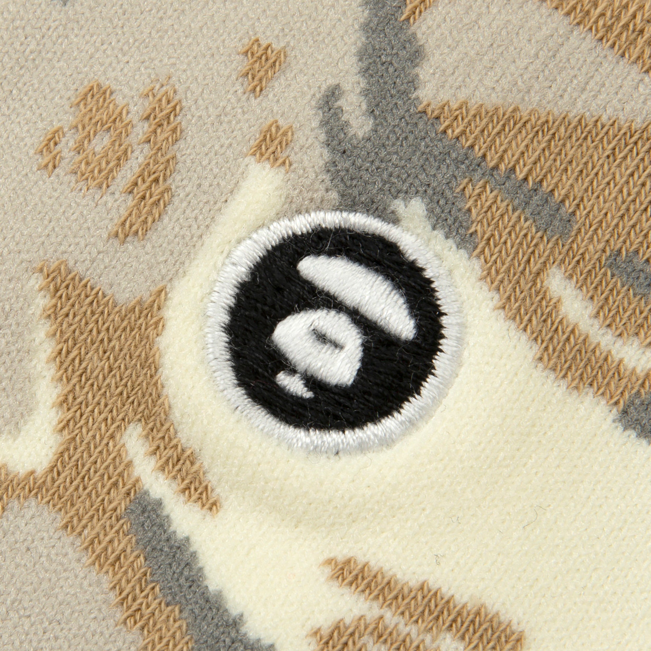 MOONFACE EMBROIDERED CAMO SOCKS