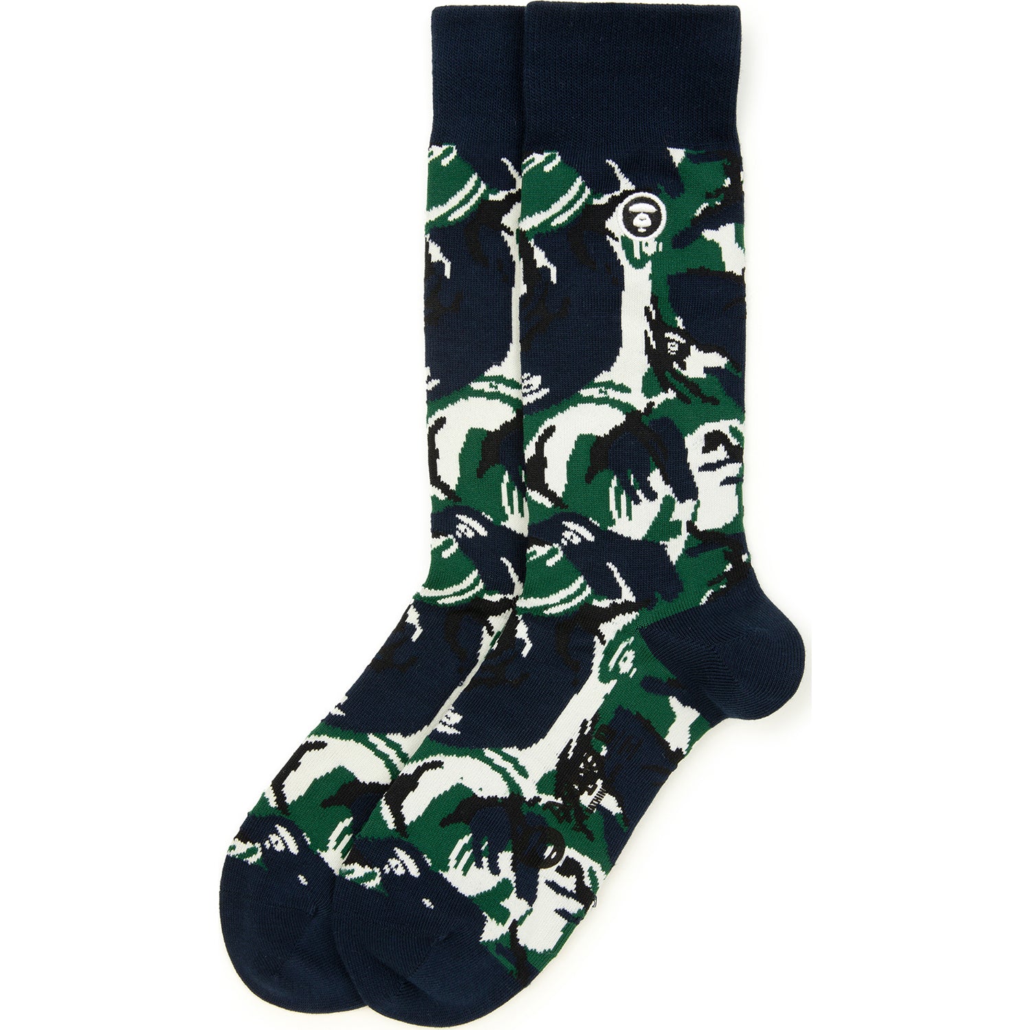 AAPSOM4293XXO/MOONFACE LOGO CAMO CREW SOCKS