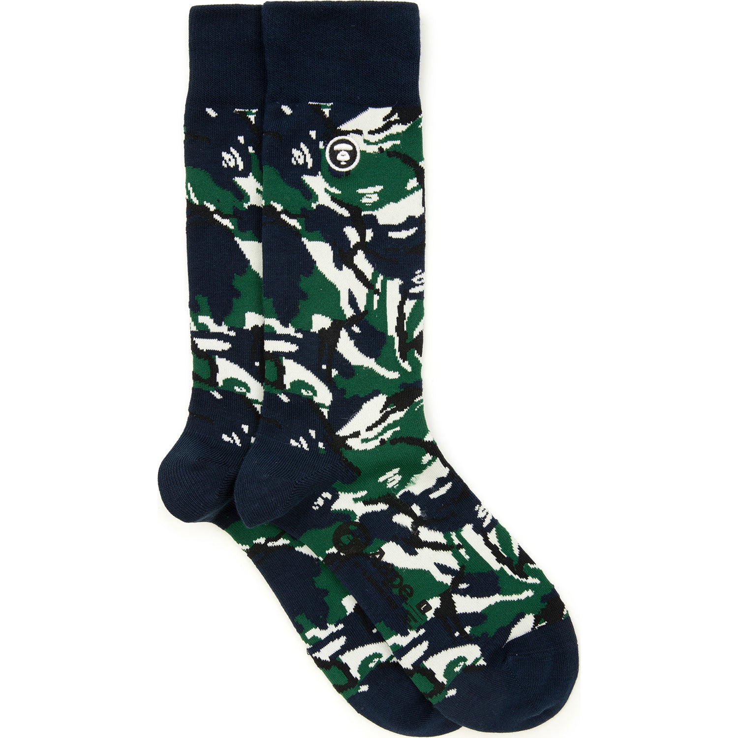 AAPSOM4293XXO/MOONFACE LOGO CAMO CREW SOCKS