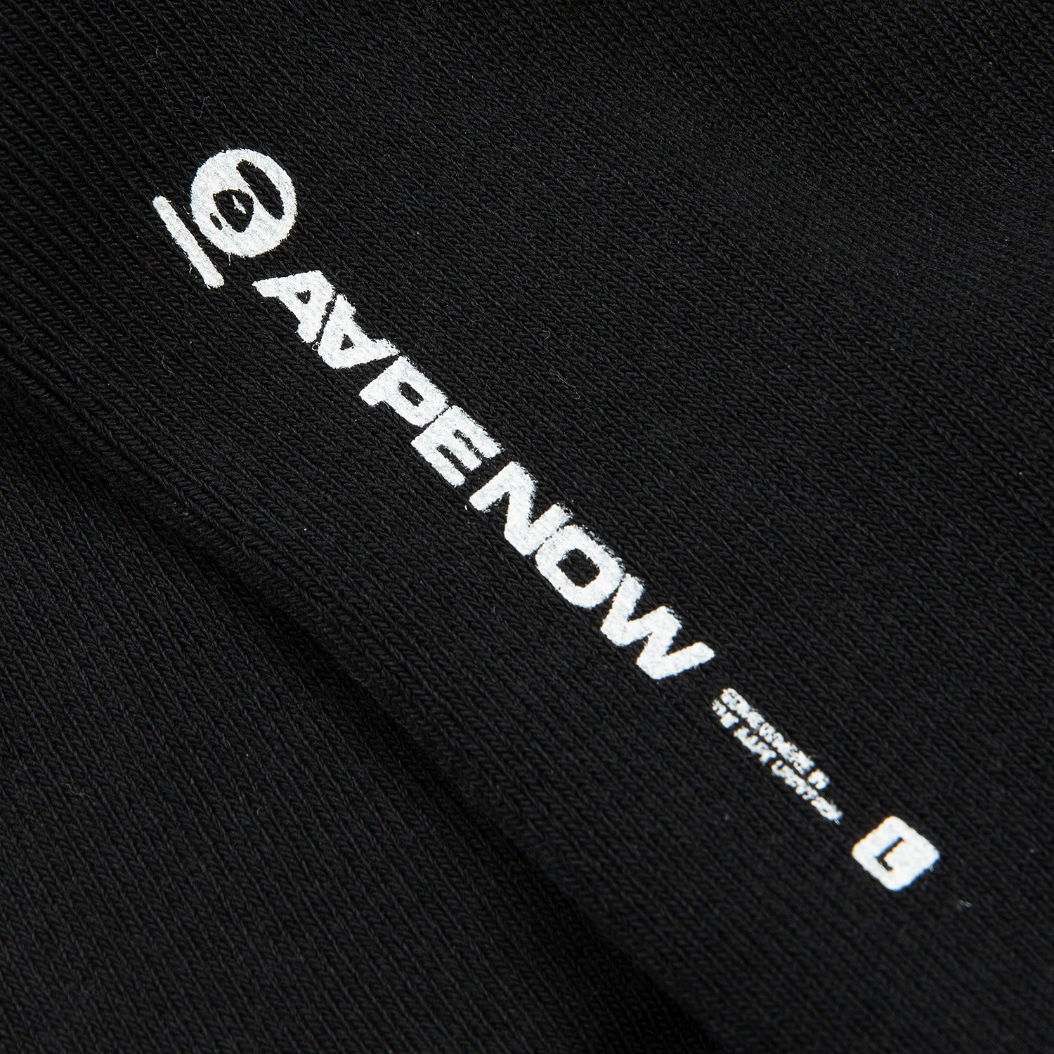 AAPSOM5135XXO/AAPENOW MOONFACE LOGO CREW SOCKS