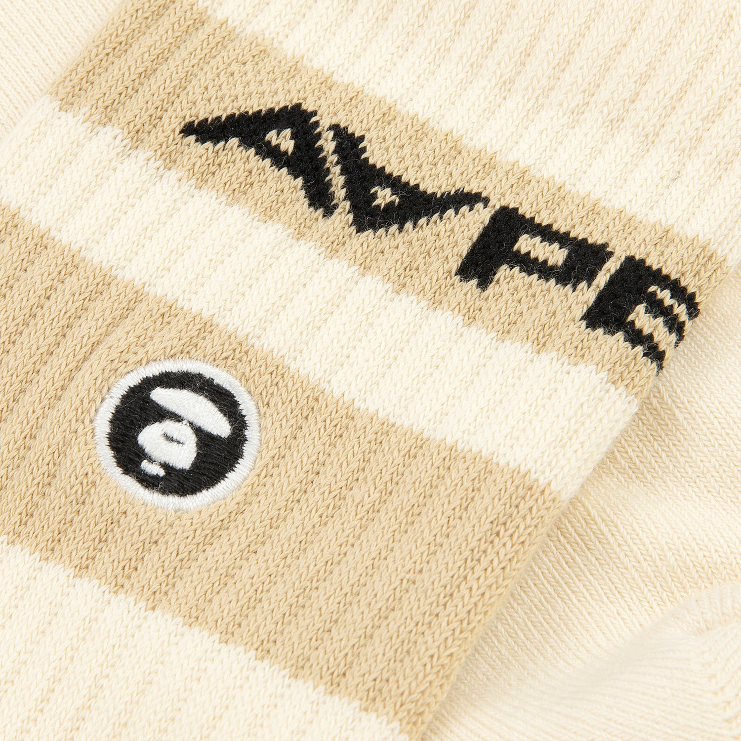 AAPSOM5135XXO/AAPENOW MOONFACE LOGO CREW SOCKS