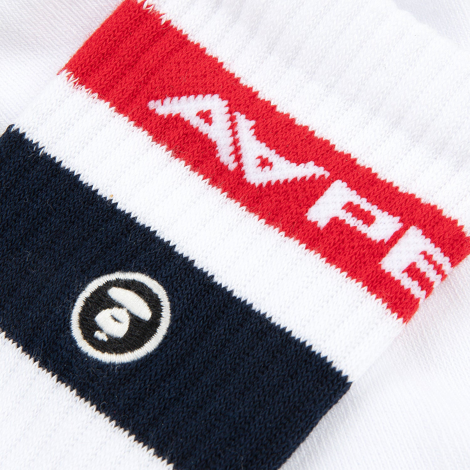 AAPSOM5135XXO/AAPENOW MOONFACE LOGO CREW SOCKS