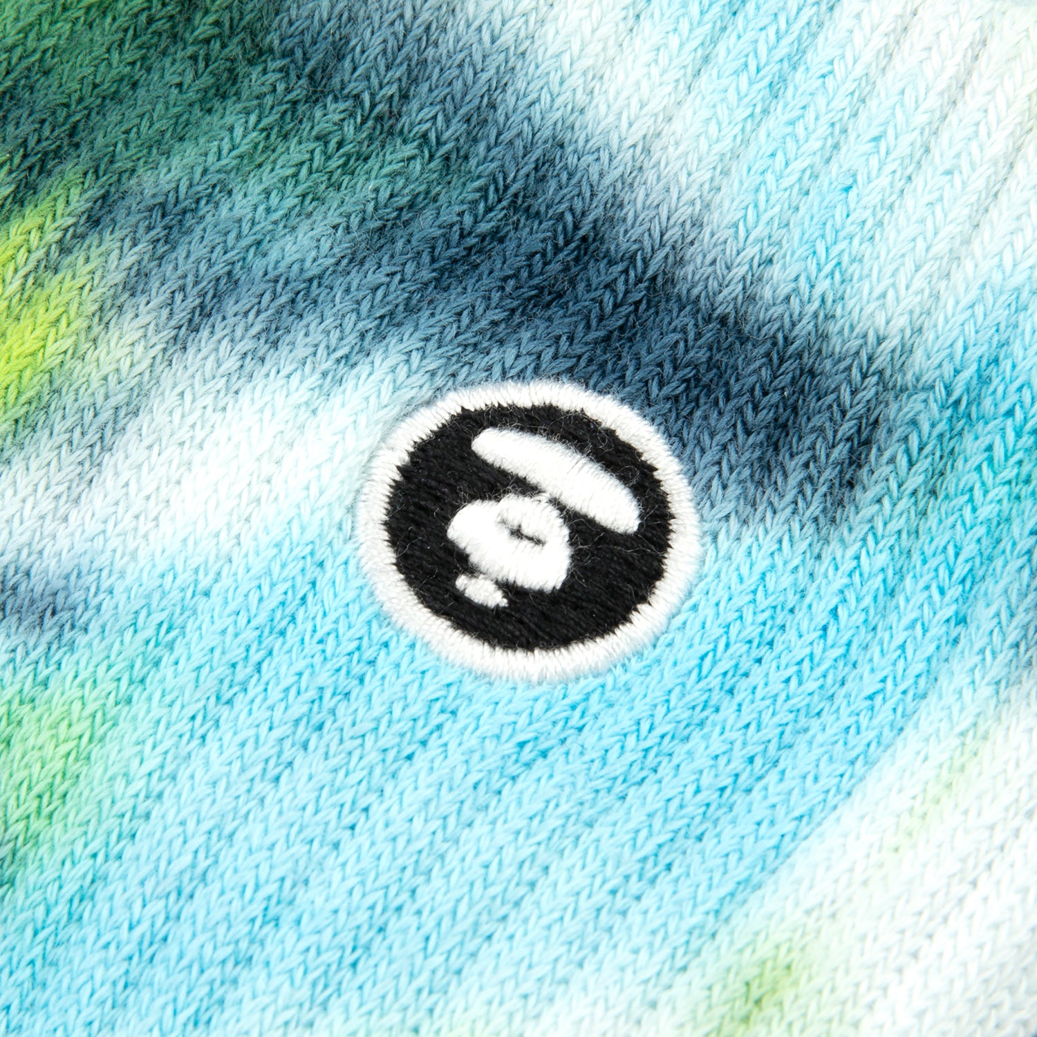 AAPSOM5190XXO/AAPENOW MOONFACE LOGO TIE-DYE CREW SOCKS