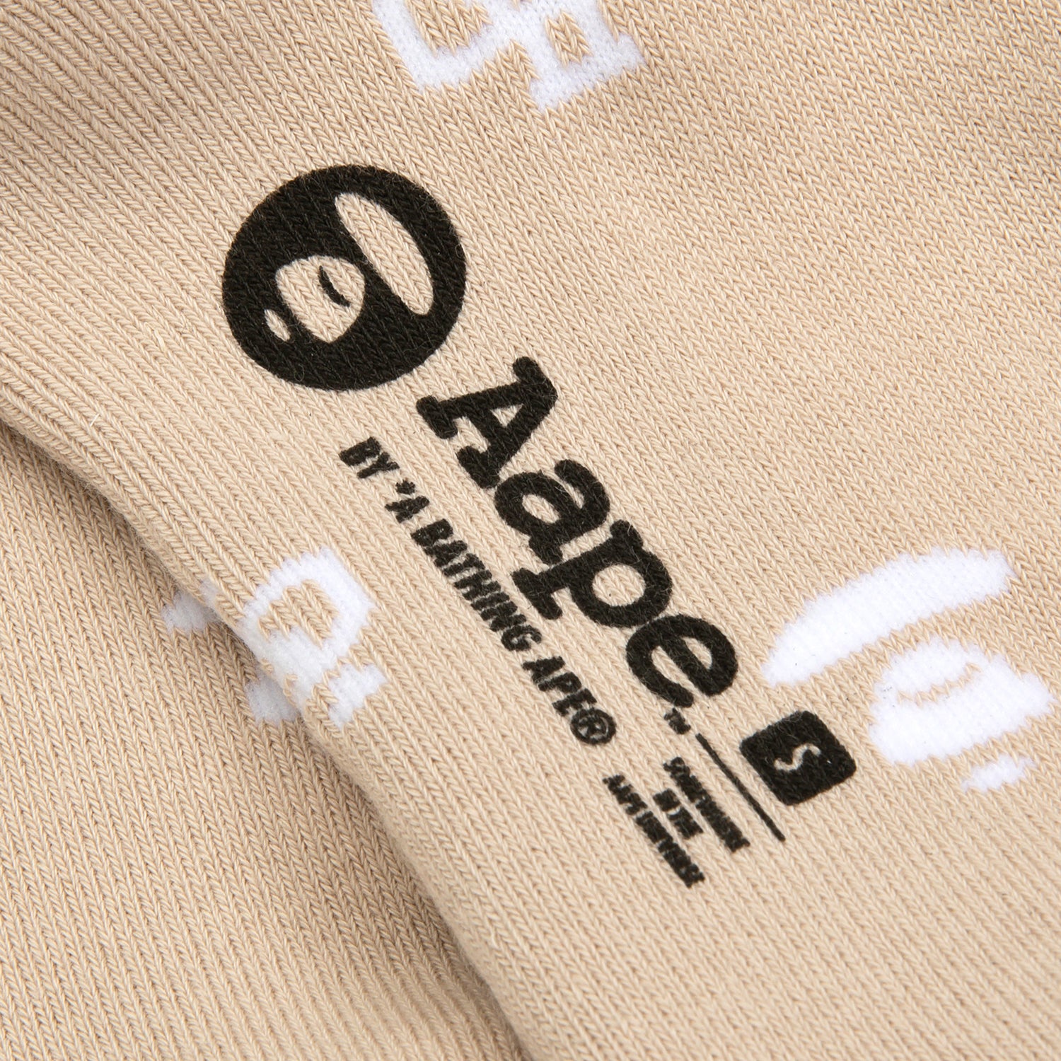 MOONFACE EMBROIDERED MONOGRAMMED SOCKS