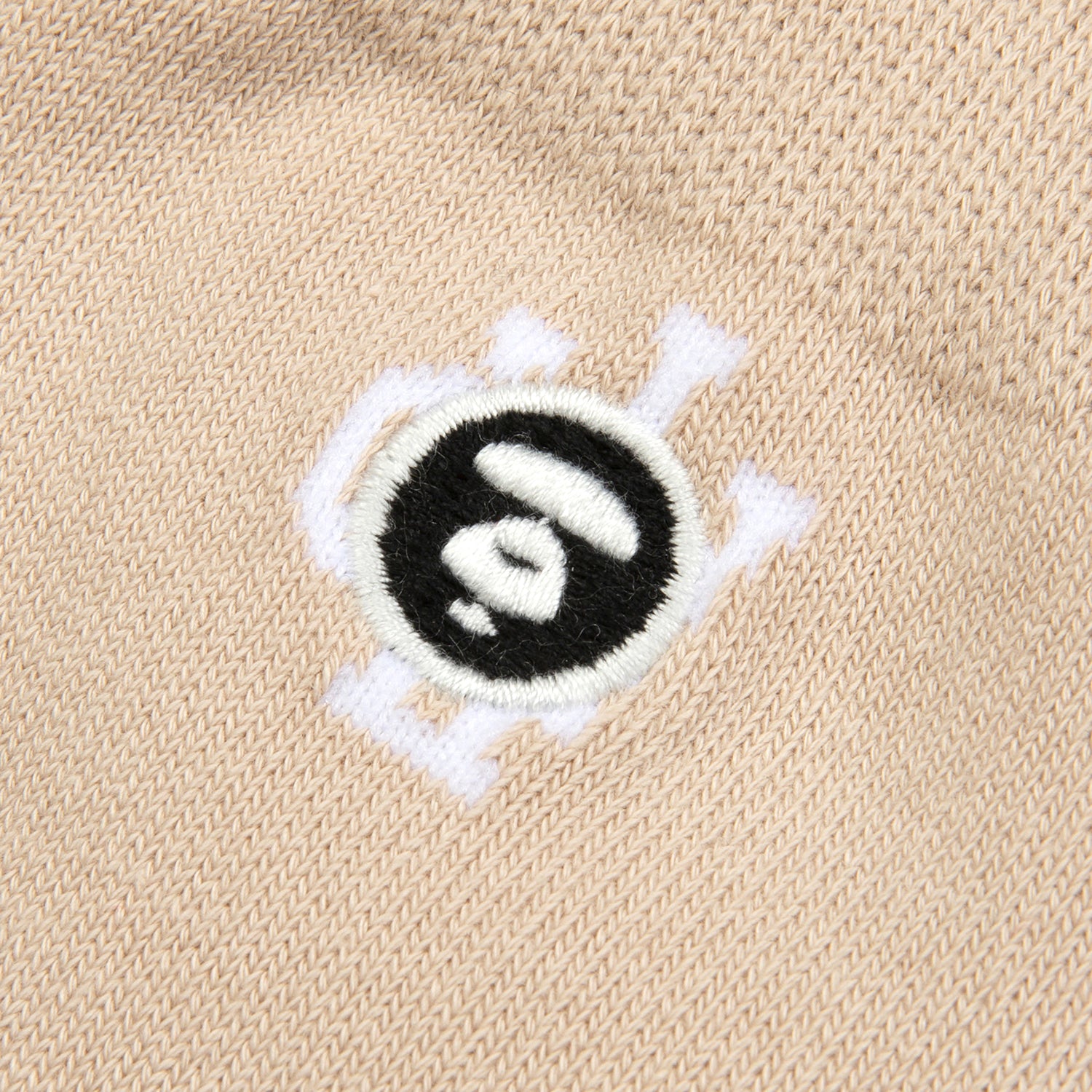 MOONFACE EMBROIDERED MONOGRAMMED SOCKS
