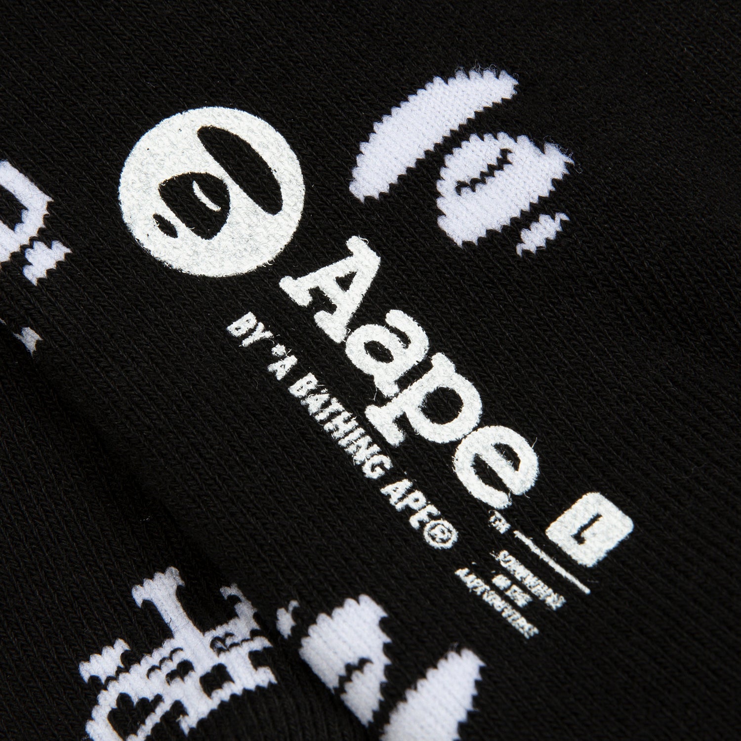 MOONFACE EMBROIDERED MONOGRAMMED SOCKS