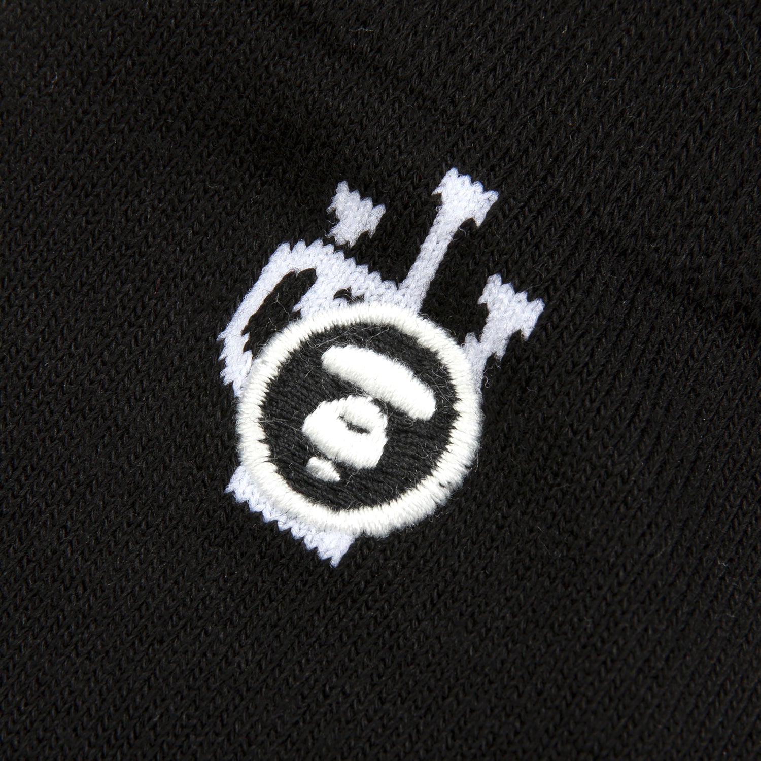 MOONFACE EMBROIDERED MONOGRAMMED SOCKS
