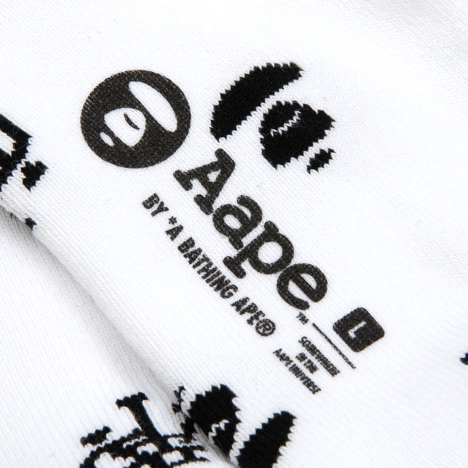 MOONFACE EMBROIDERED MONOGRAMMED SOCKS