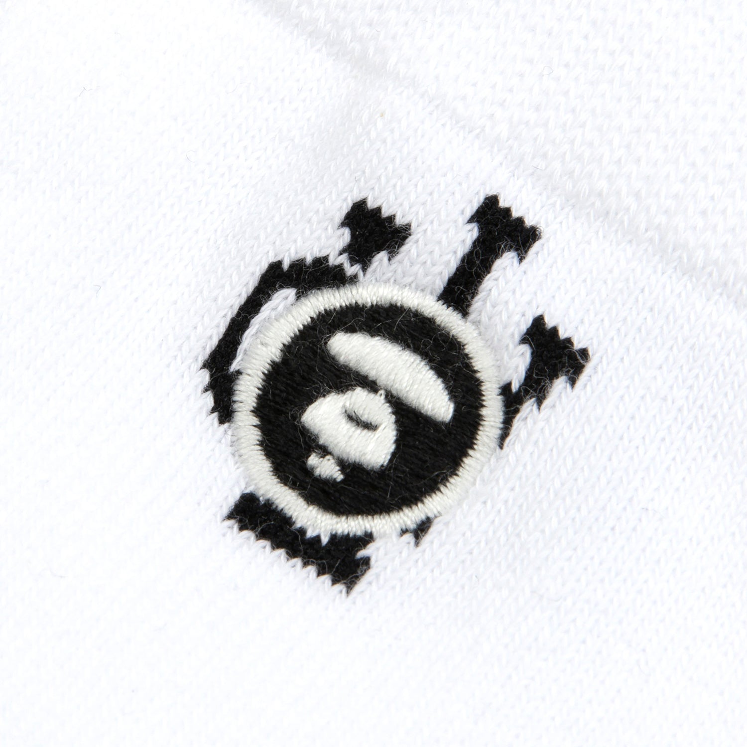 MOONFACE EMBROIDERED MONOGRAMMED SOCKS