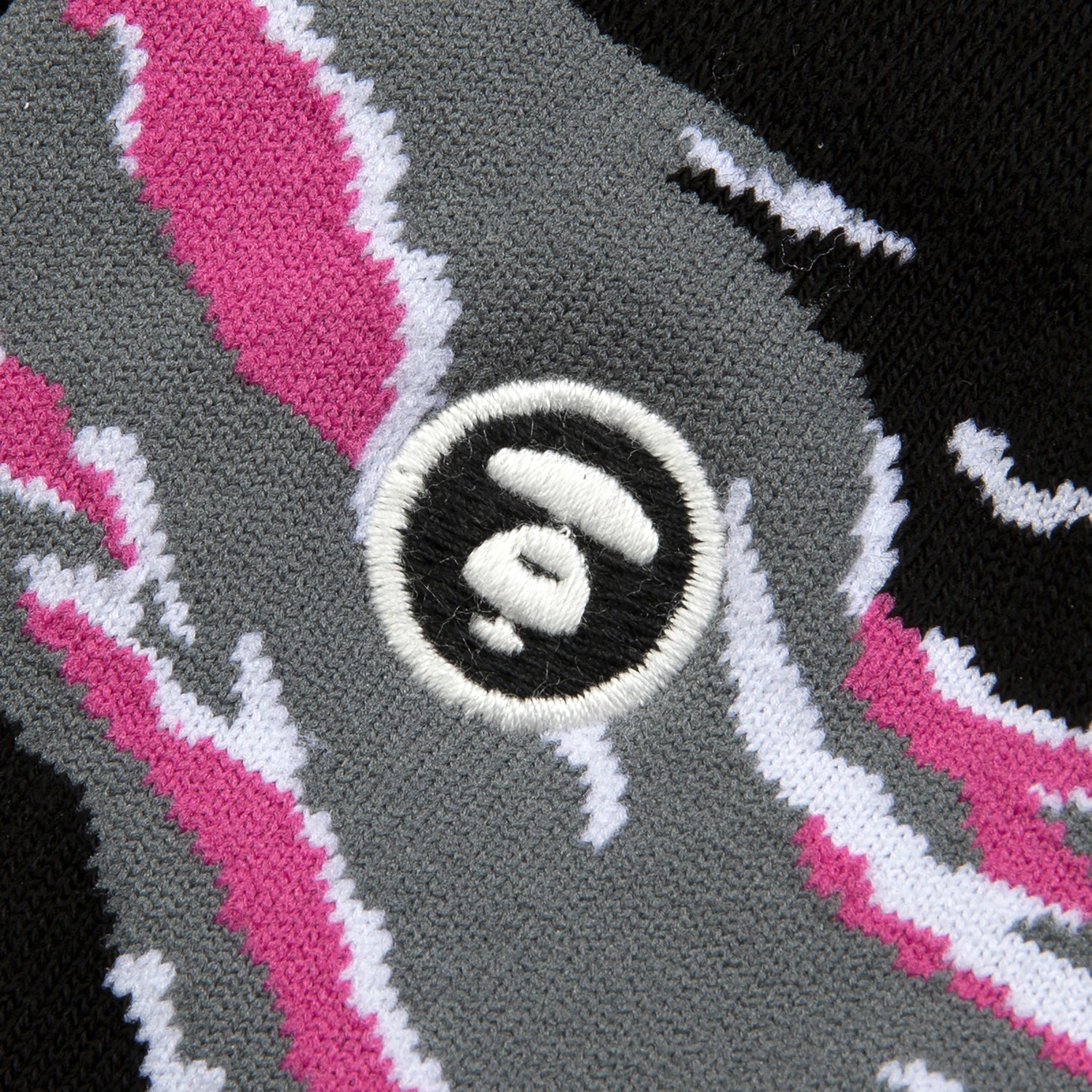 MOONFACE EMBROIDERED CAMO SOCKS