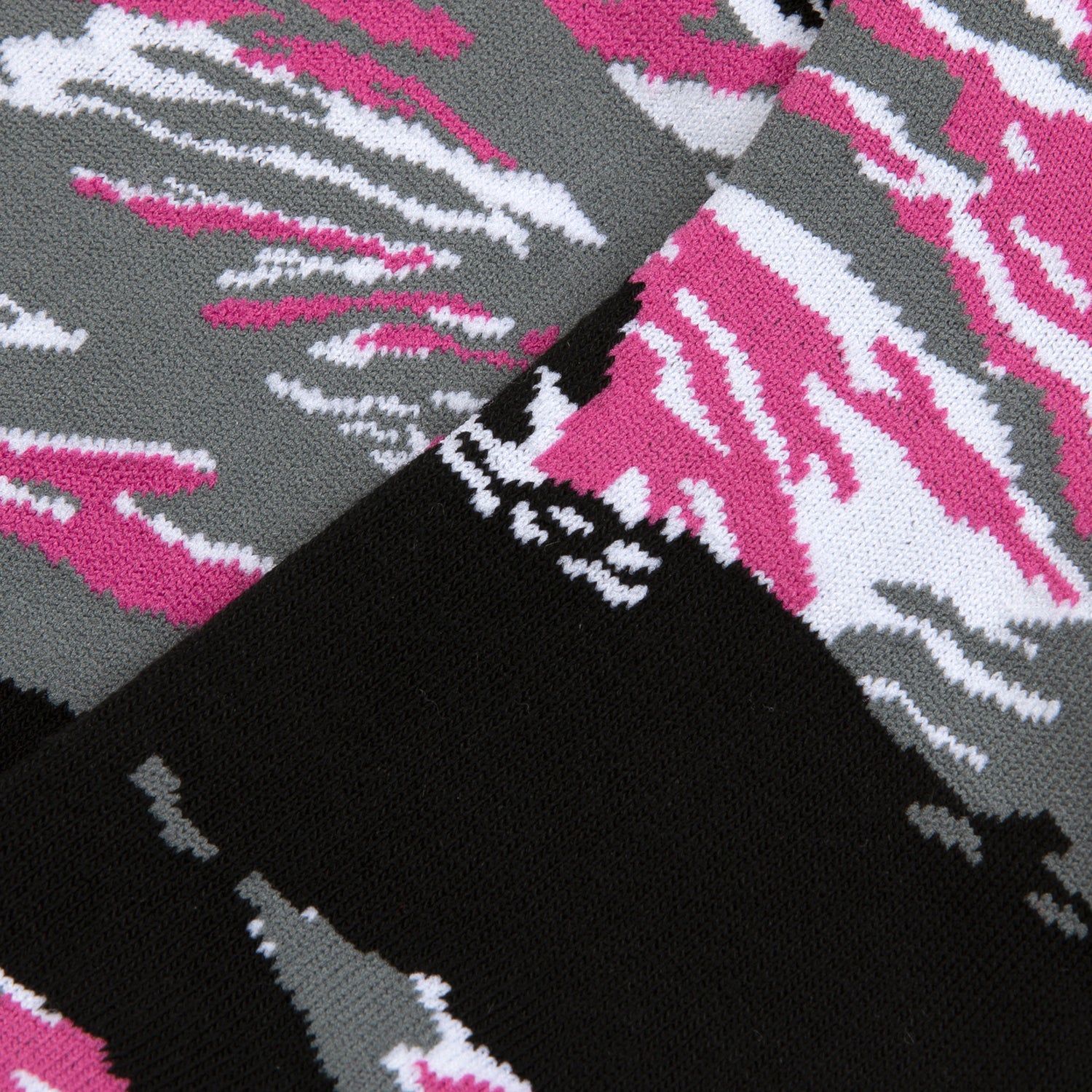 MOONFACE EMBROIDERED CAMO SOCKS