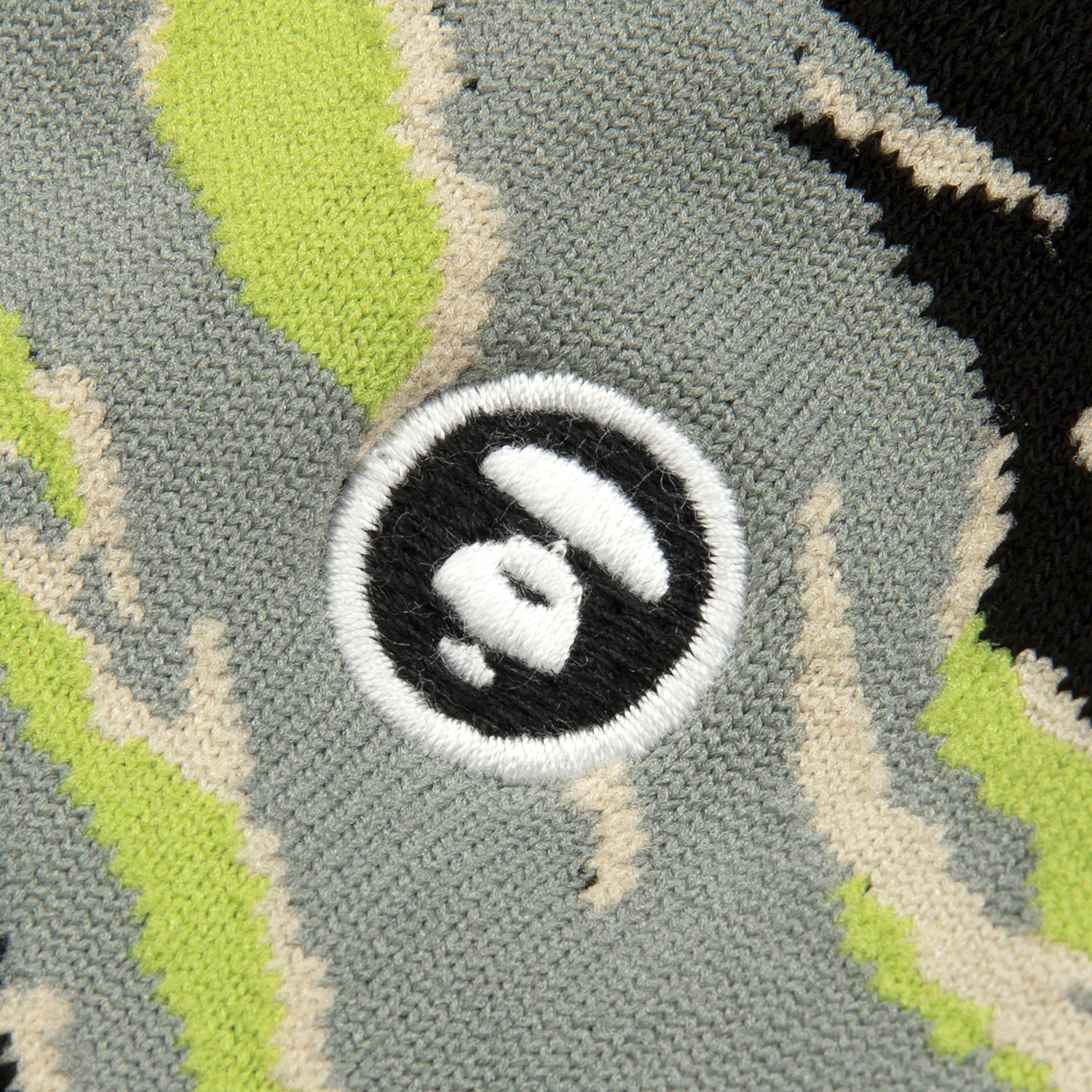 MOONFACE EMBROIDERED CAMO SOCKS