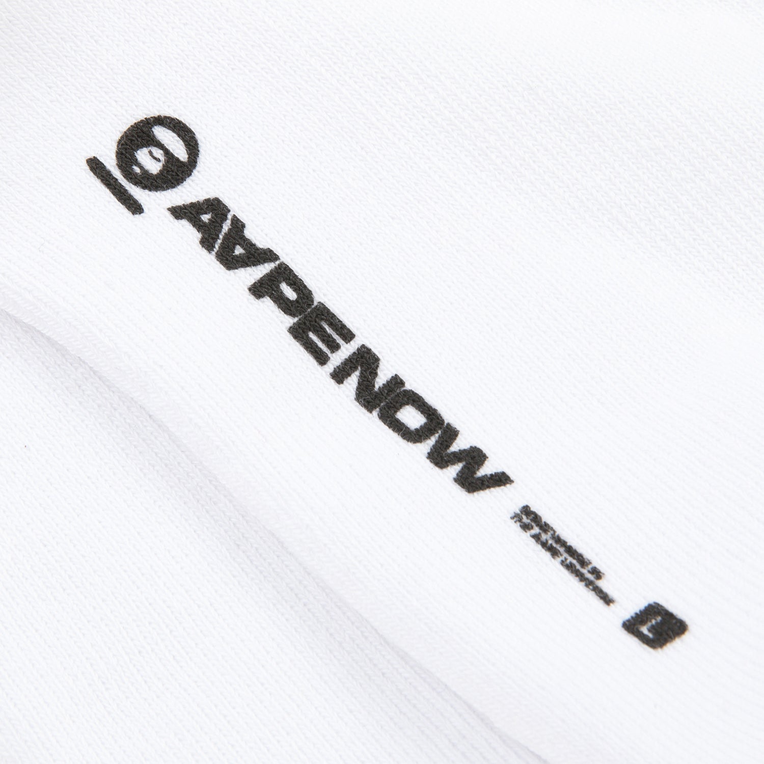 AAPSOM5319XXO/AAPENOW CLOVER MOONFACE LOGO CREW SOCKS