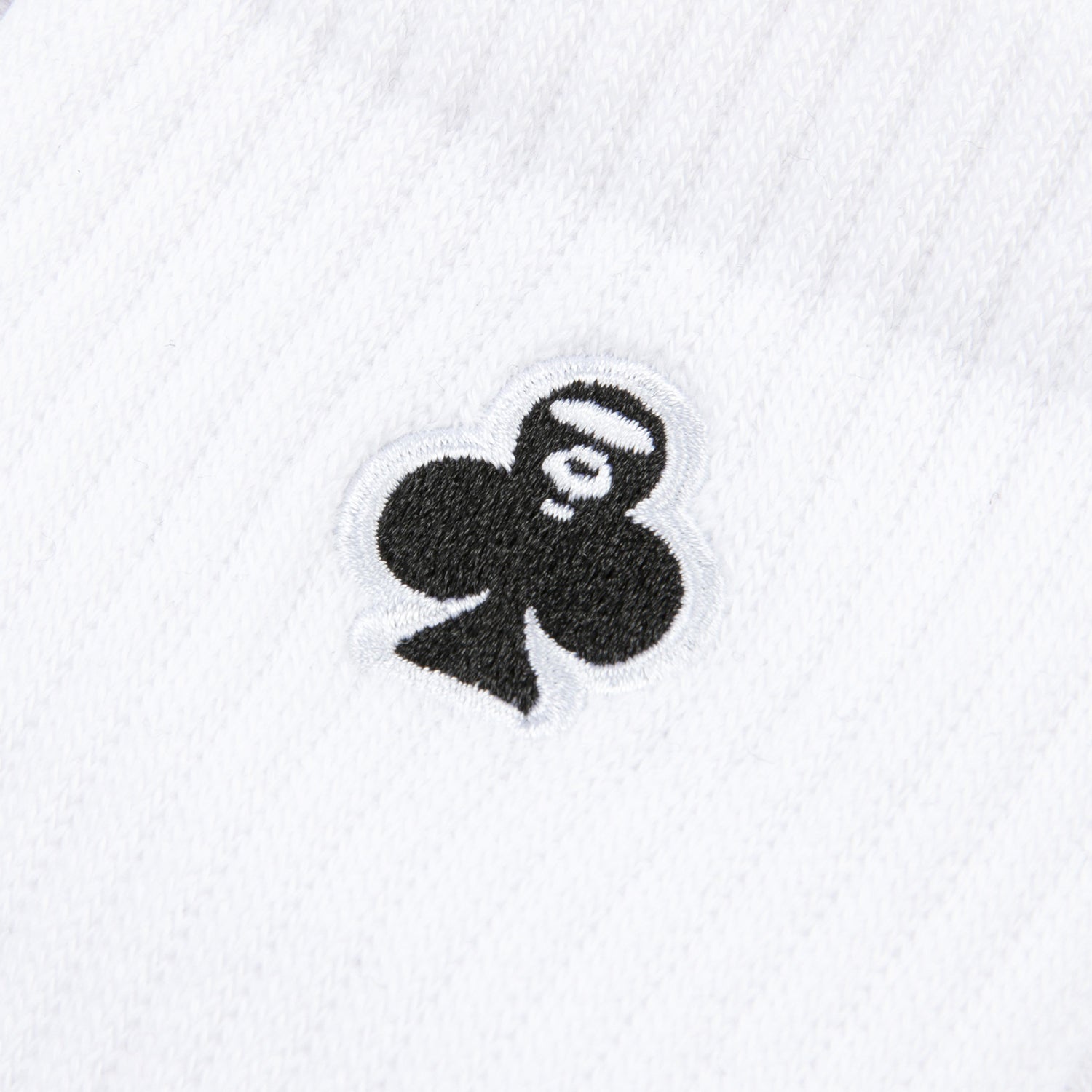 AAPSOM5319XXO/AAPENOW CLOVER MOONFACE LOGO CREW SOCKS