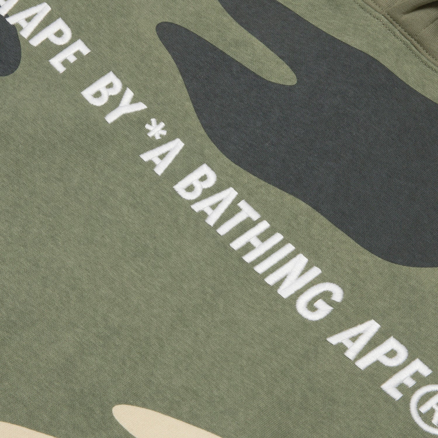 MOONFACE CAMO-PATTERNED HOODIE