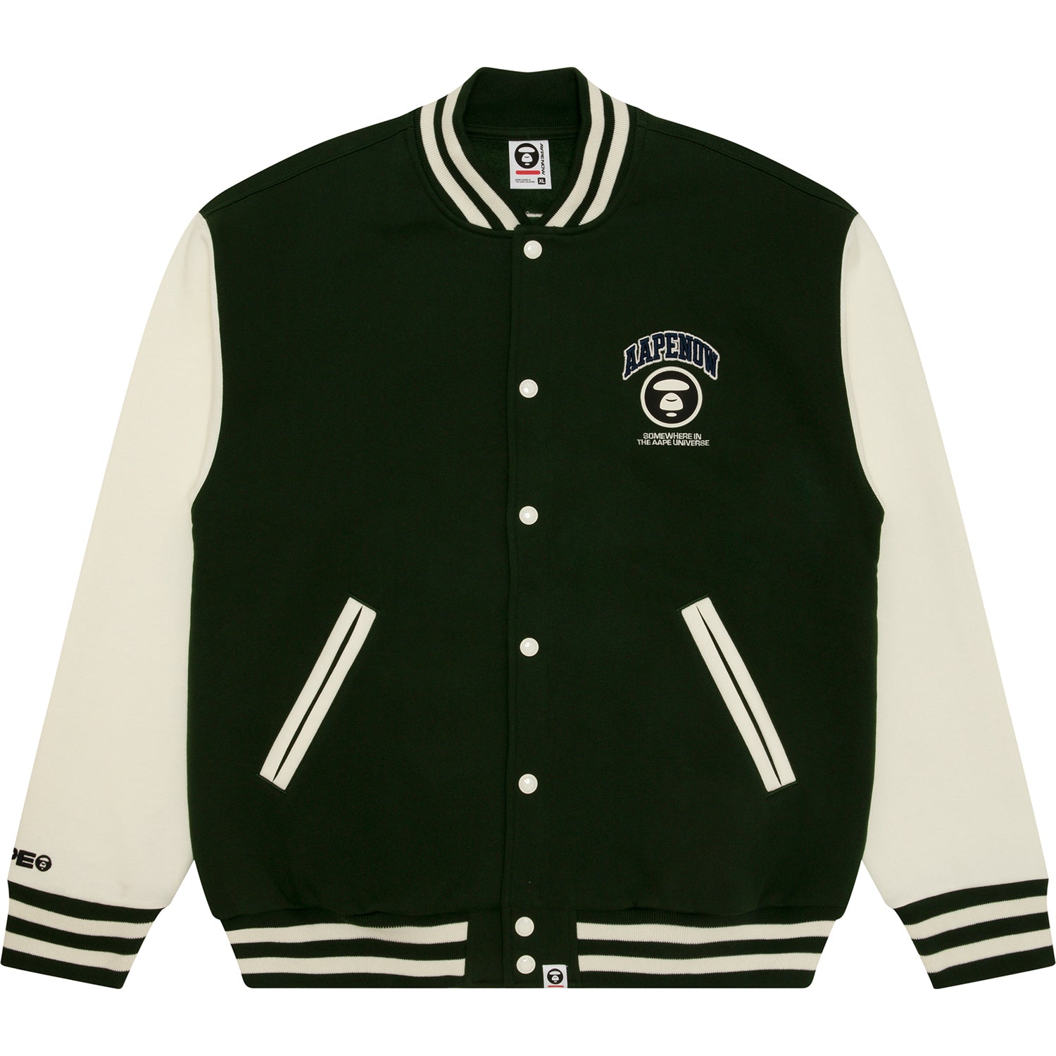 AAPENOW MOONFACE LOGO BASEBALL JACKET