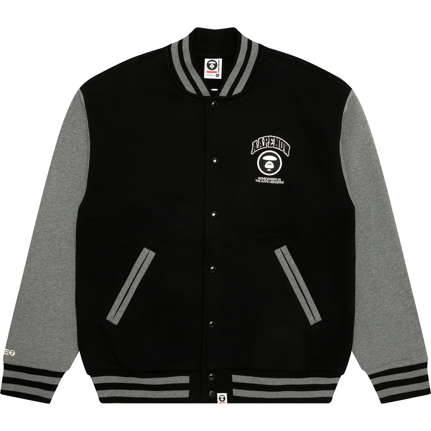 AAPENOW MOONFACE LOGO BASEBALL JACKET