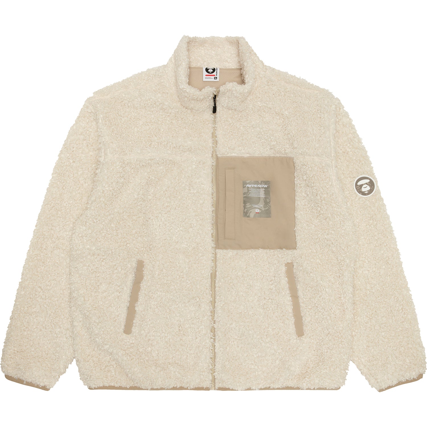 MOONFACE LOGO SHERPA FLEECE JACKET