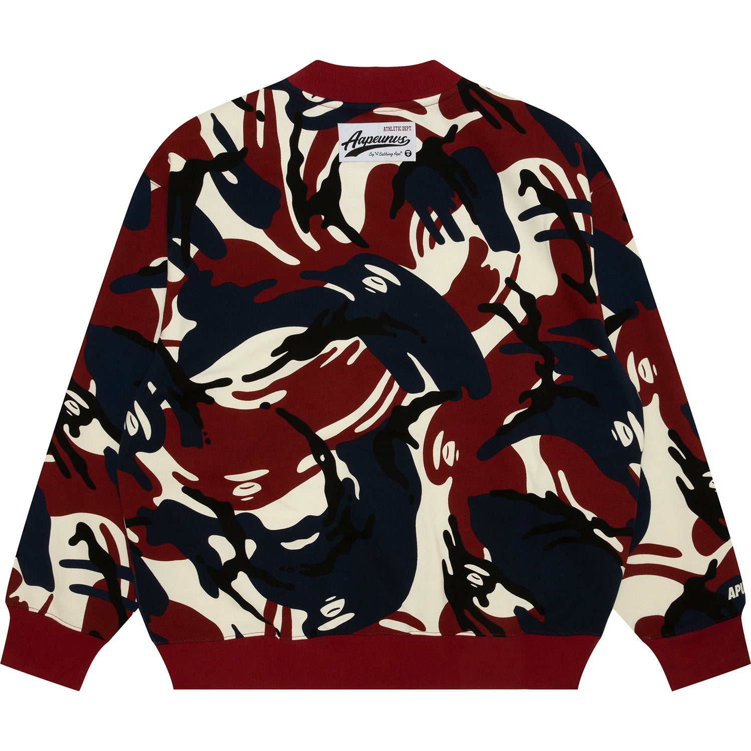 MULTI-LOGO CAMO BUTTON DOWN CARDIGAN