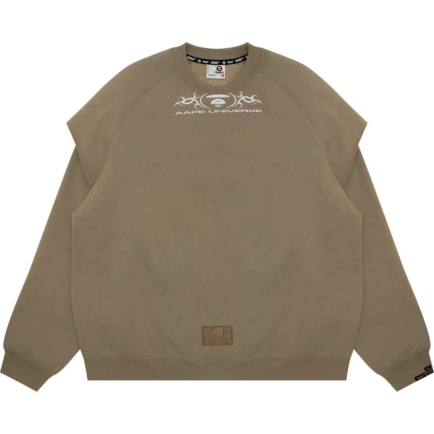 MOONFACE LOGO LAYERED SWEATSHIRT