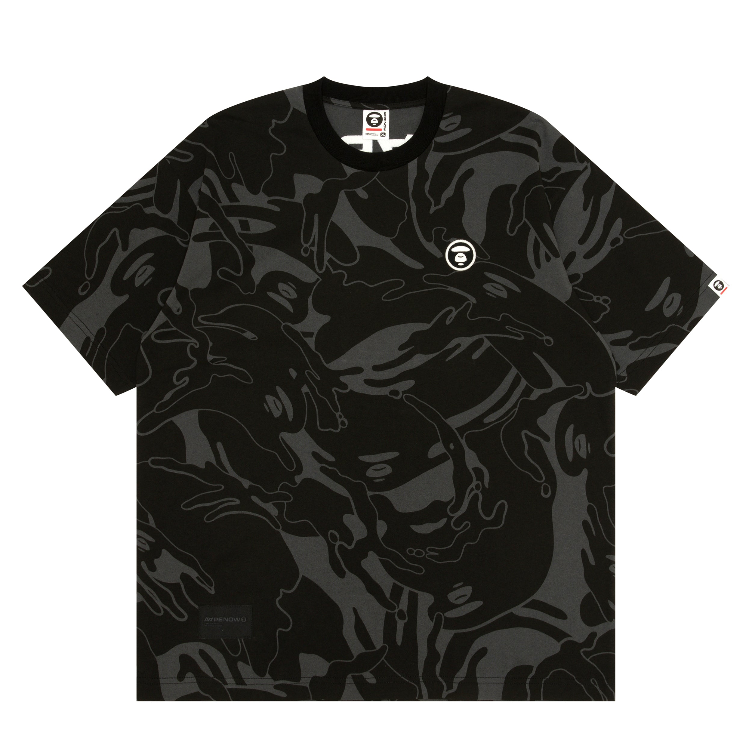 MOONFACE EMBROIDERED CAMO TEE