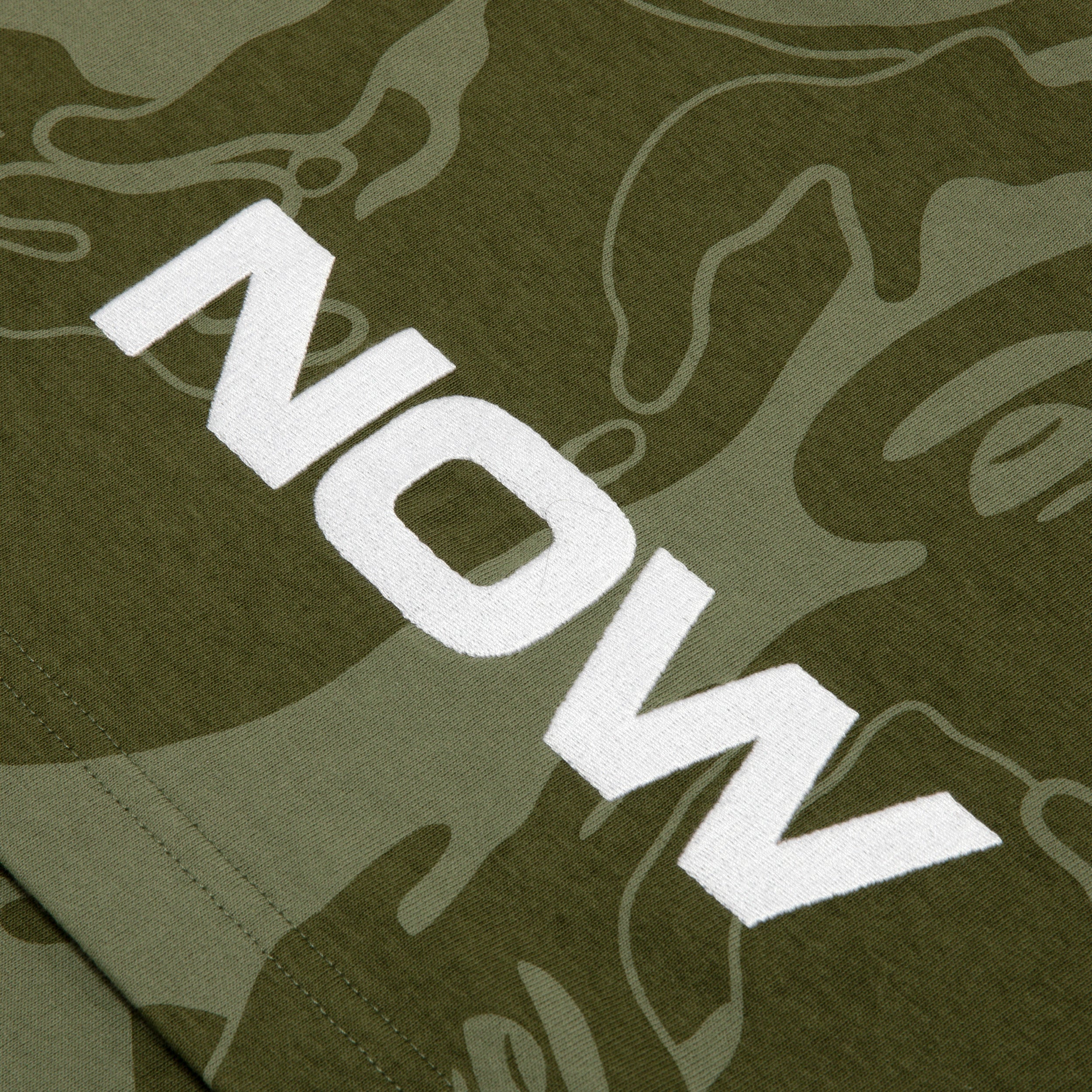 MOONFACE EMBROIDERED CAMO TEE