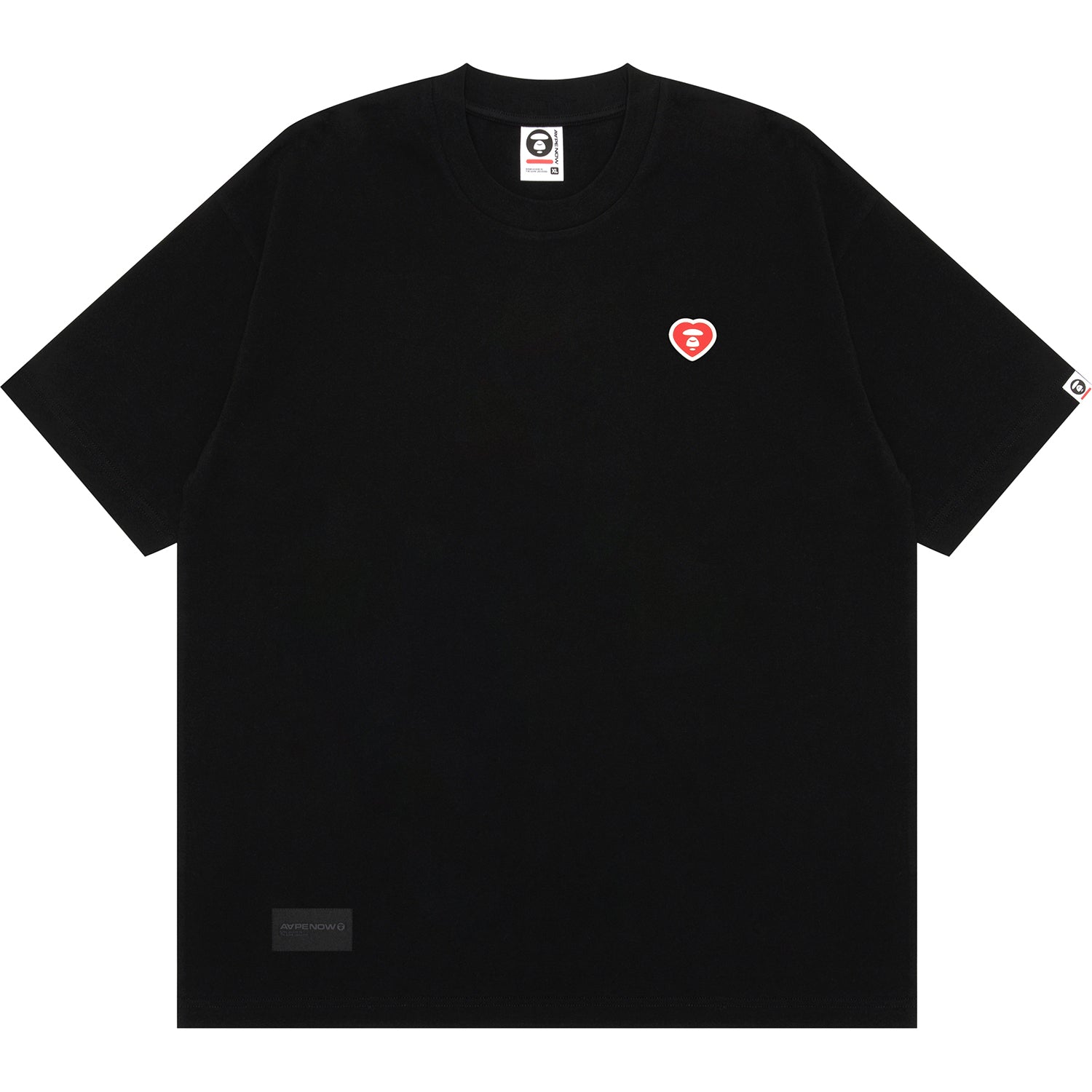 AAPTEM1417XXO/MOONFACE HEART PATCH TEE