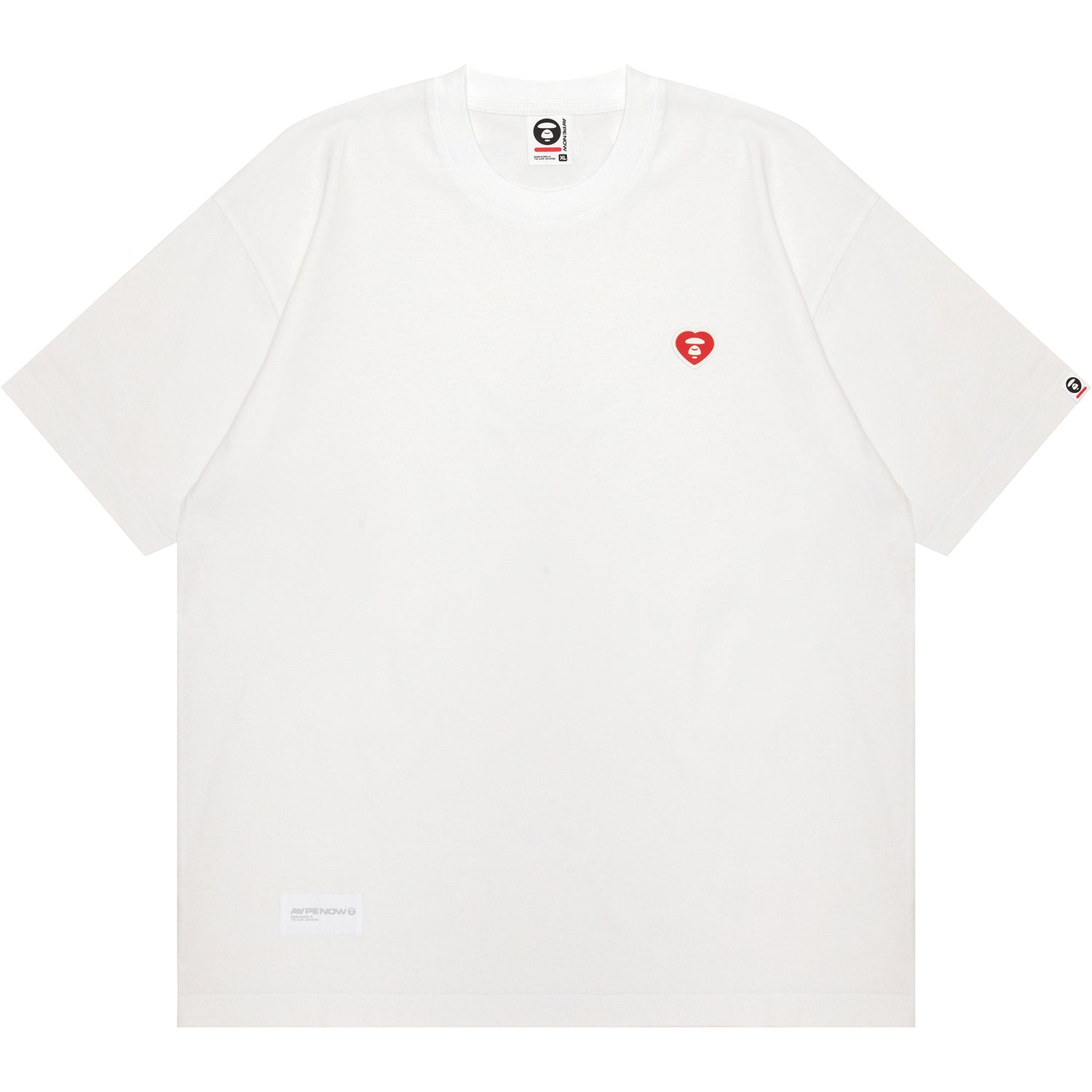 AAPTEM1417XXO/MOONFACE HEART PATCH TEE
