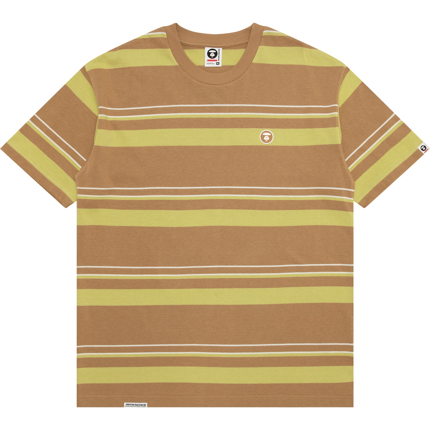 AAPTEM1605XXO/MOONFACE LOGO STRIPE TEE