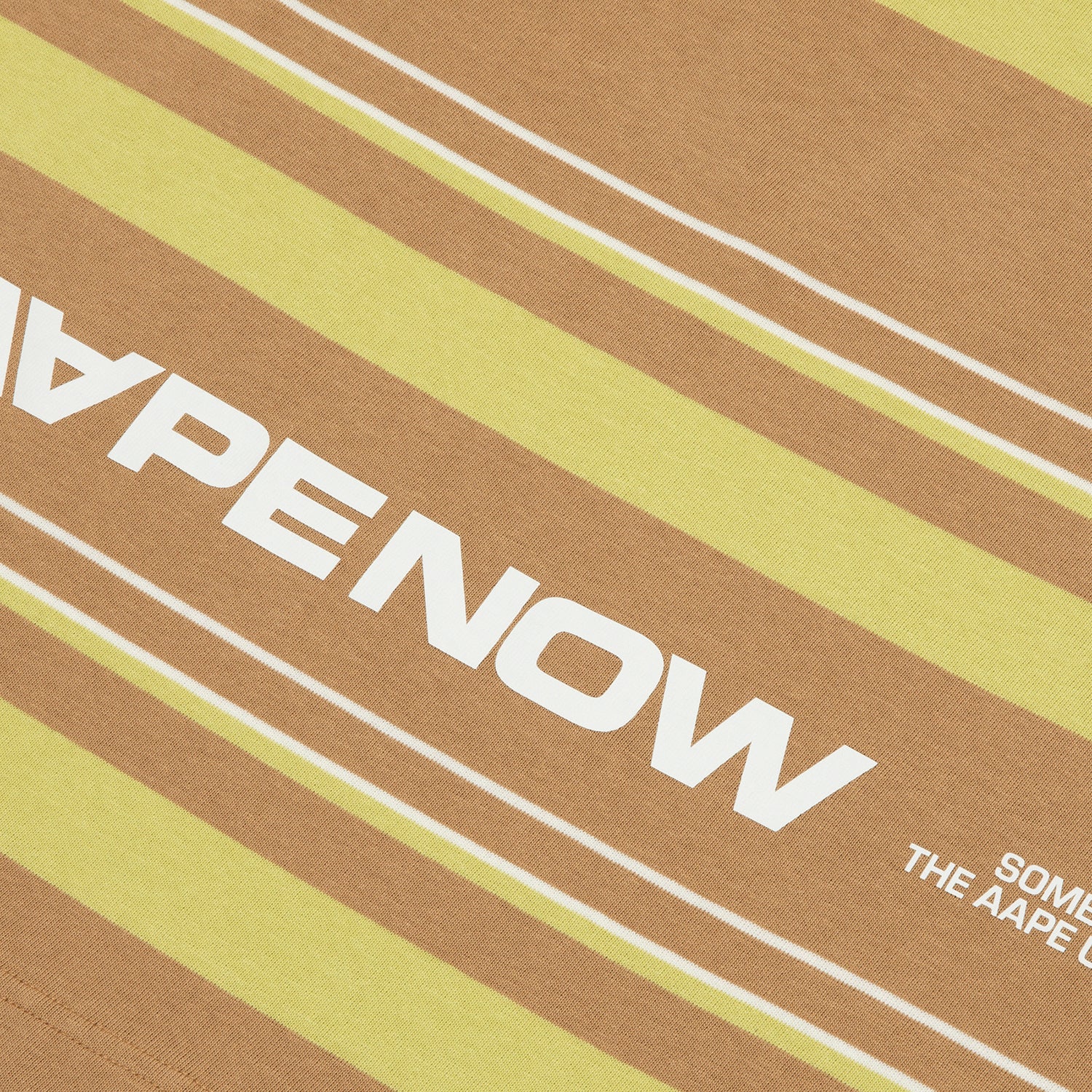 AAPTEM1605XXO/MOONFACE LOGO STRIPE TEE