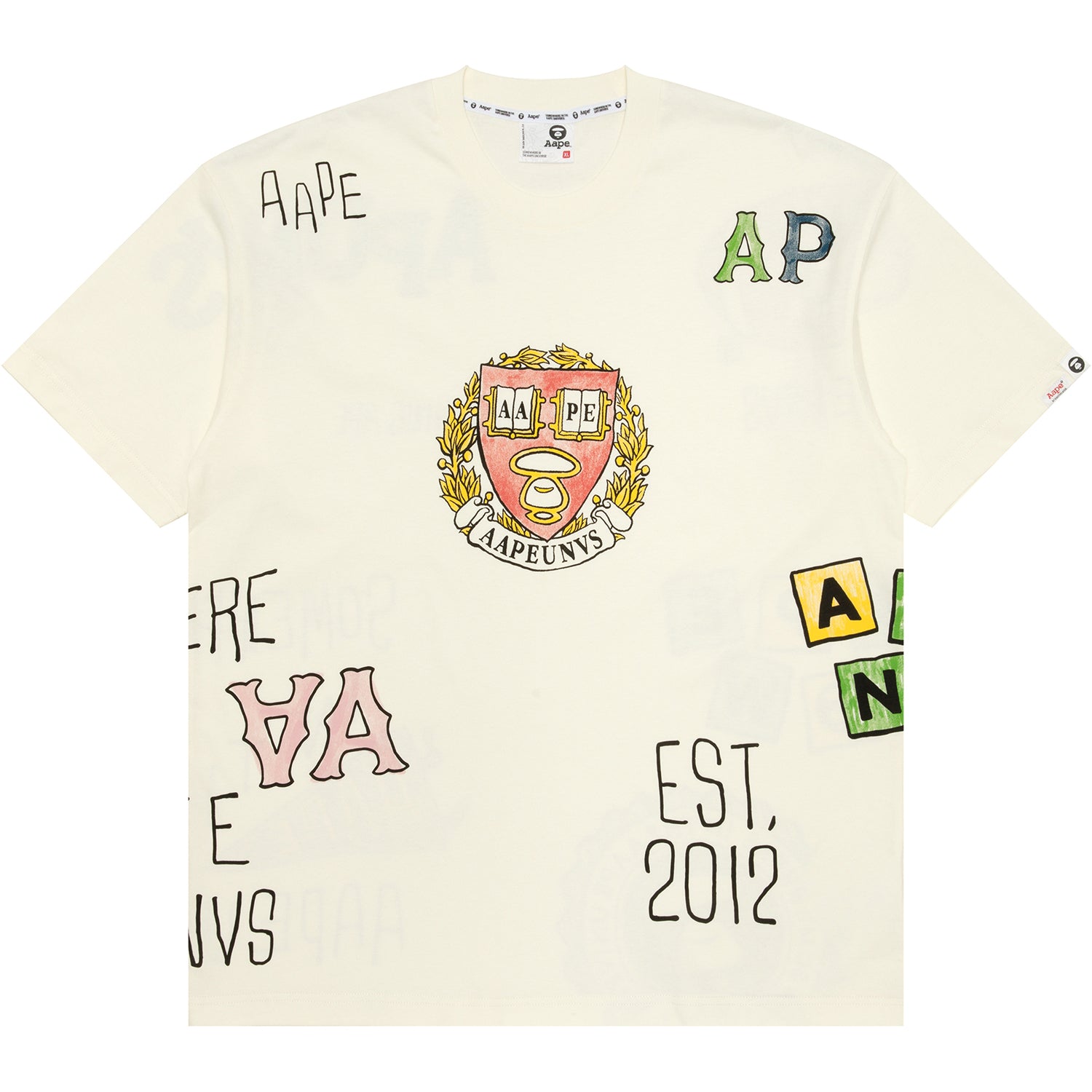 AAPTEM1627XXO/MULTI-LOGO PRINT TEE