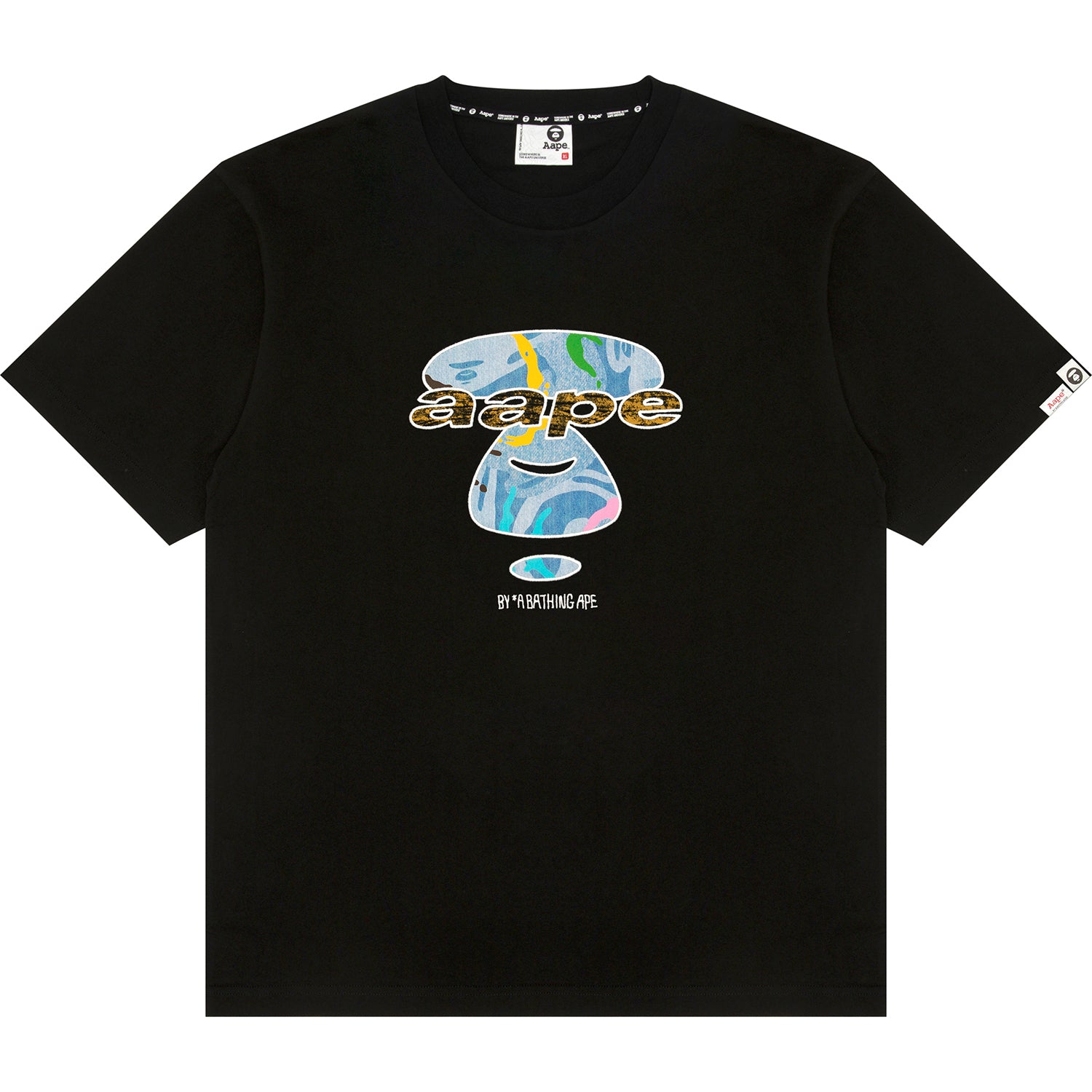 AAPTEM1628XXO/AAPEUNVS CAMO MOONFACE LOGO SHORT SLEEVE TEE