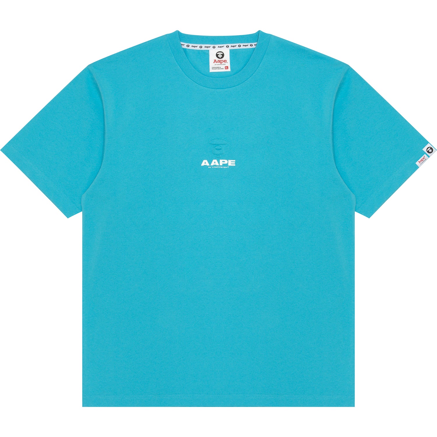 AAPTEM1647XXO/MOONFACE LOGO EMBOSSED TEE