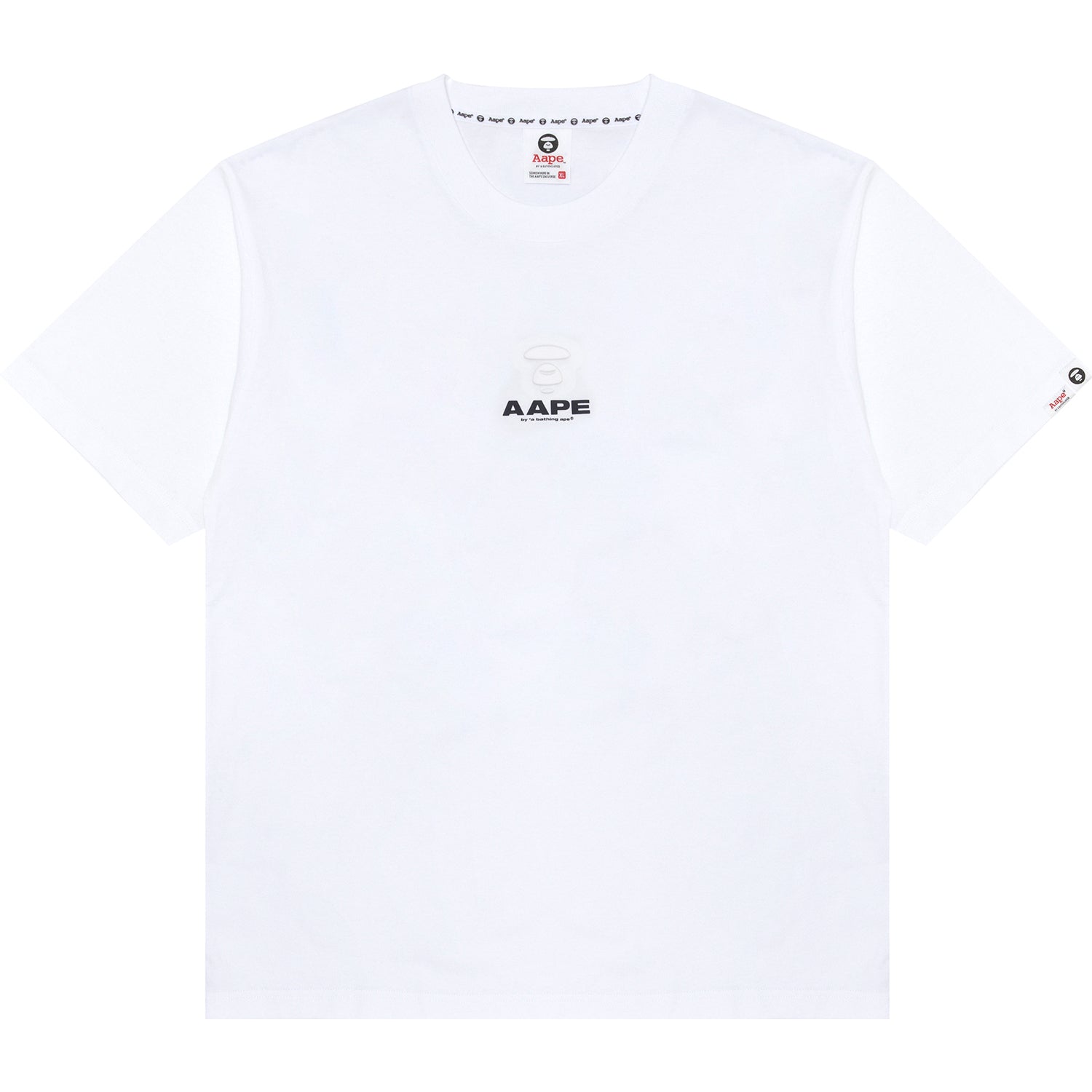 AAPTEM1647XXO/MOONFACE LOGO EMBOSSED TEE