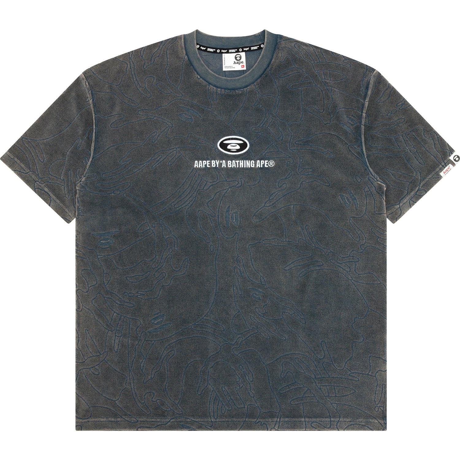 MOONFACE LOGO CAMO WASHED TEE