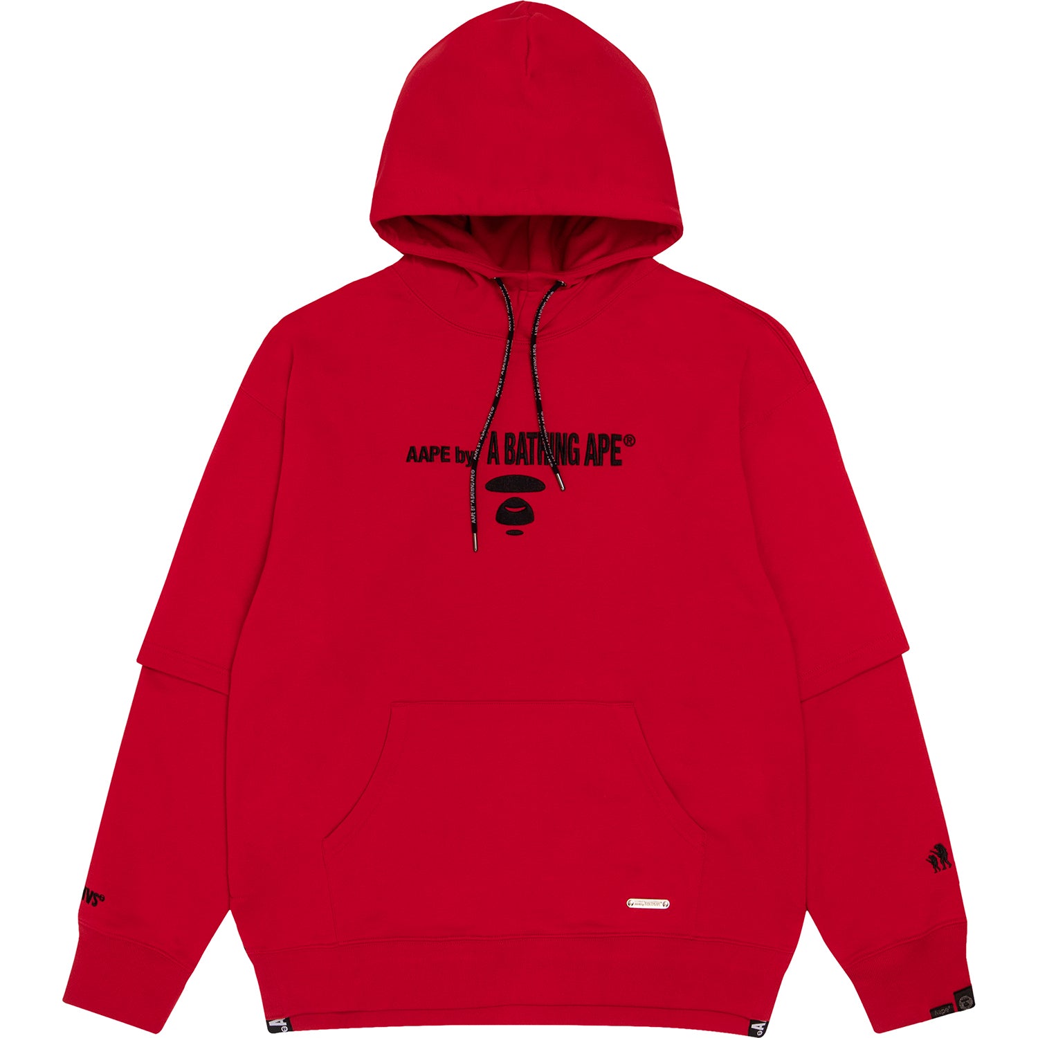 AAPE APE FACE LAYERED HOODIE