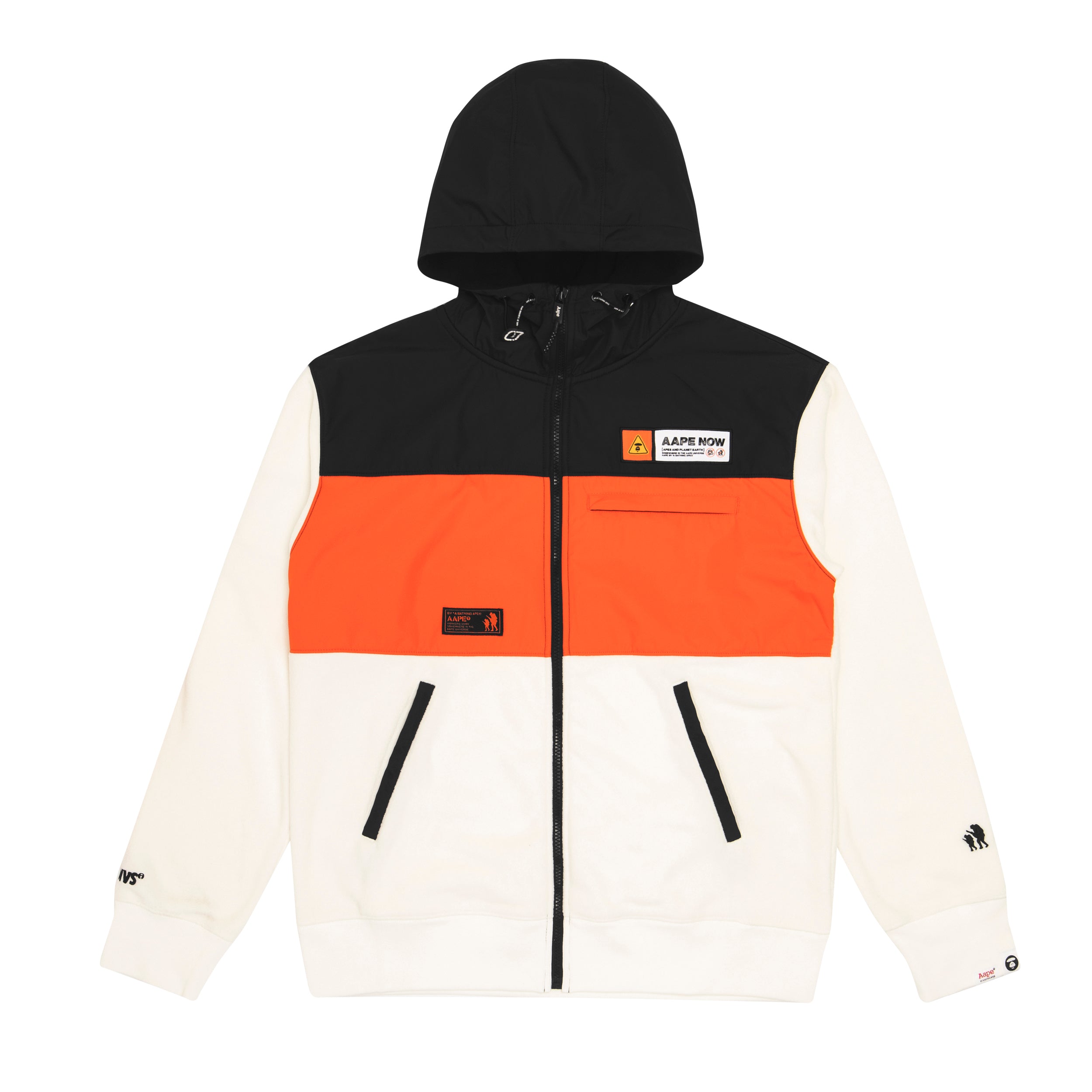 AAPE PANELLED ZIP HOODIE