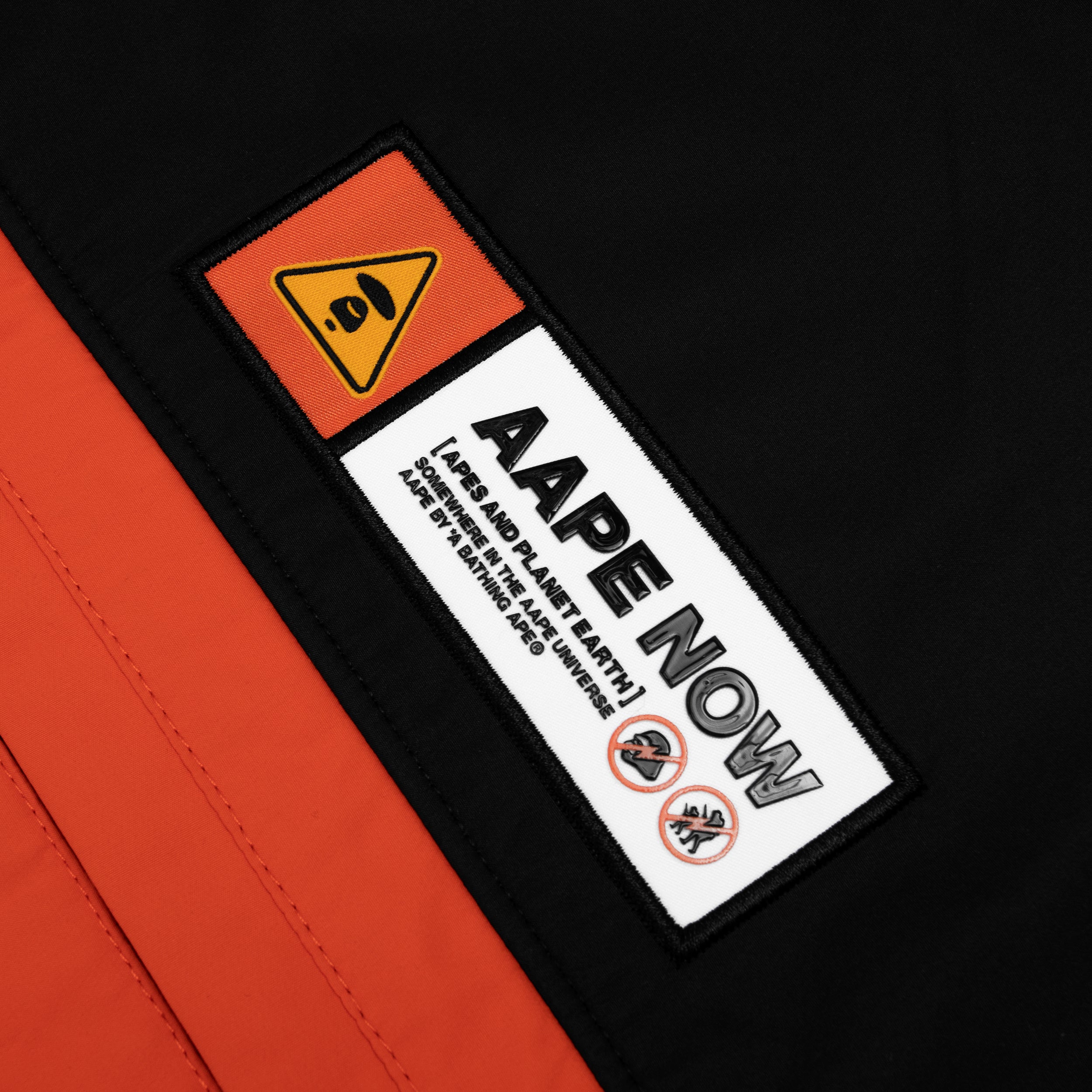 AAPE PANELLED ZIP HOODIE