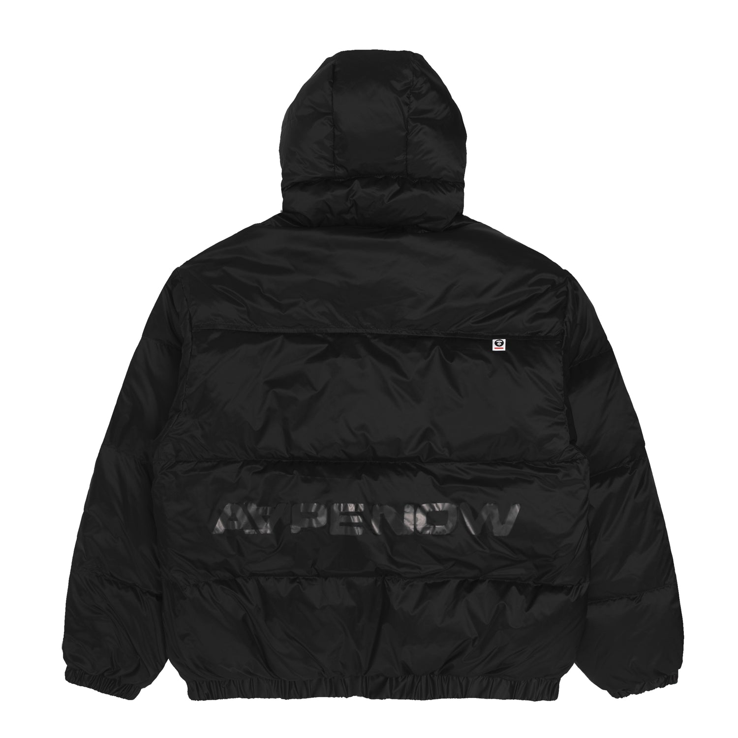 MOONFACE PATCH HOODED DOWN JACKET