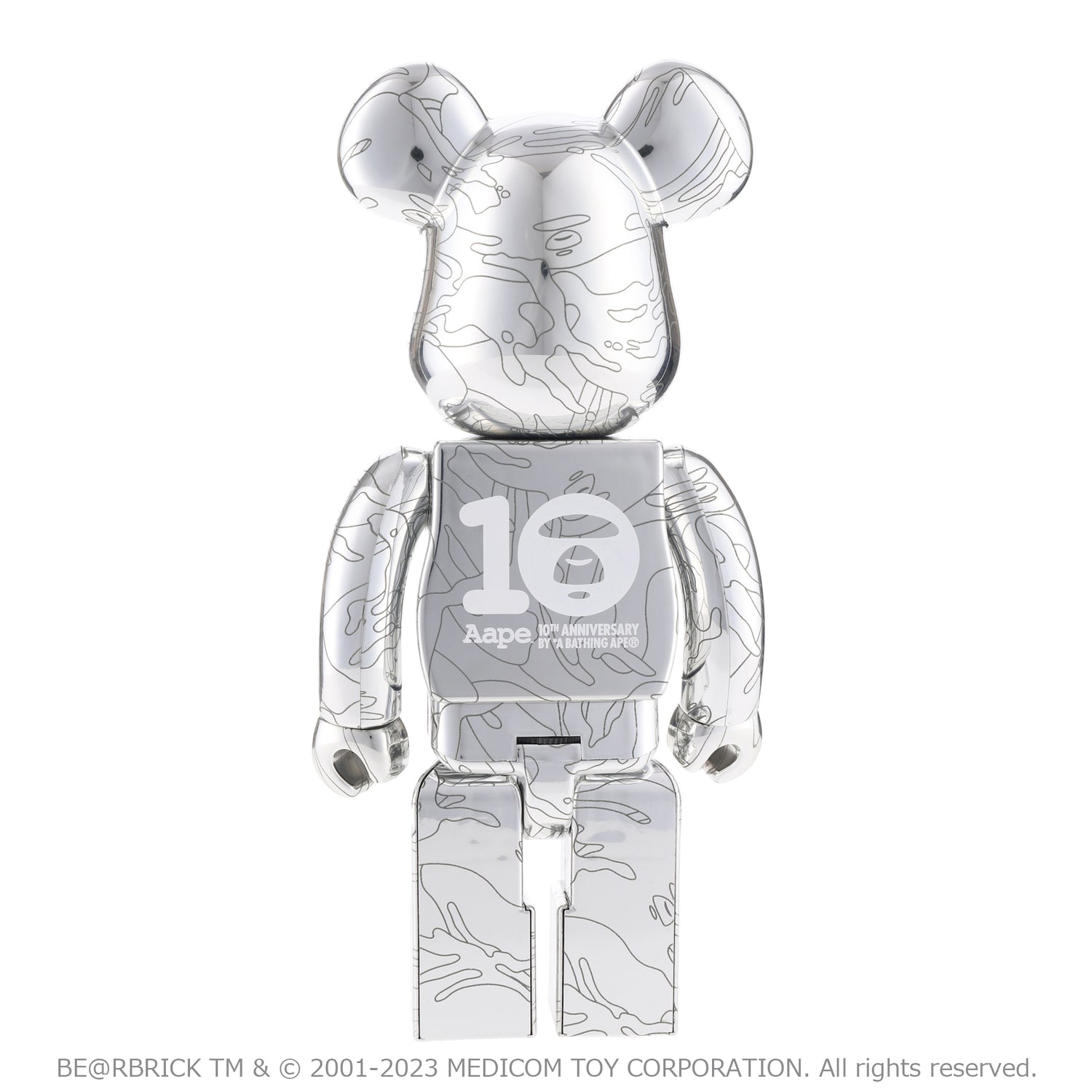 AAPE X BE@RBRICK 10TH ANNIVERSARY MOONFACE CAMO 100% & 400% SET
