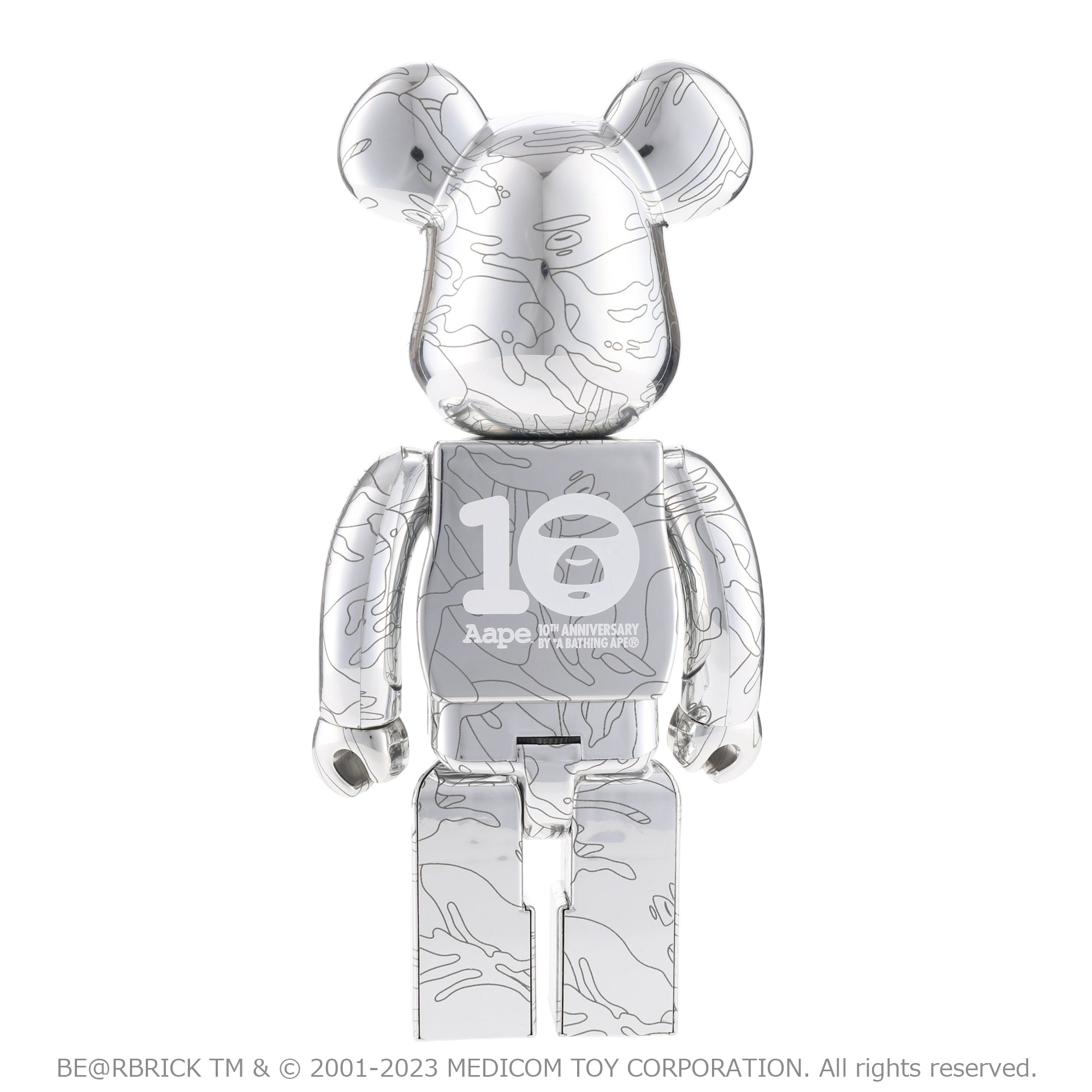 AAPE X BE@RBRICK 10TH ANNIVERSARY MOONFACE CAMO 100% & 400% SET