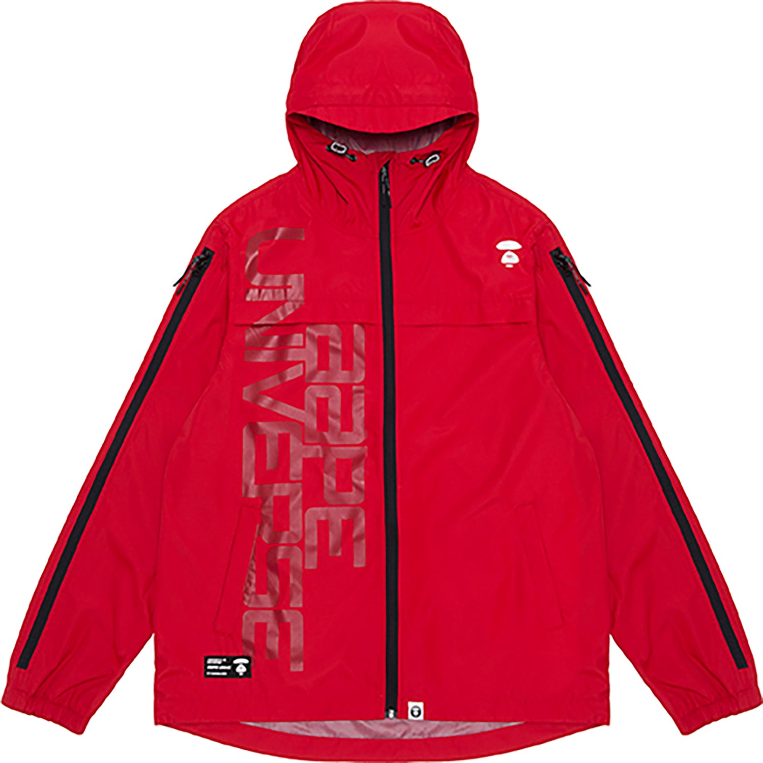AAPE TONAL LOGO PRINT WINDBREAKER