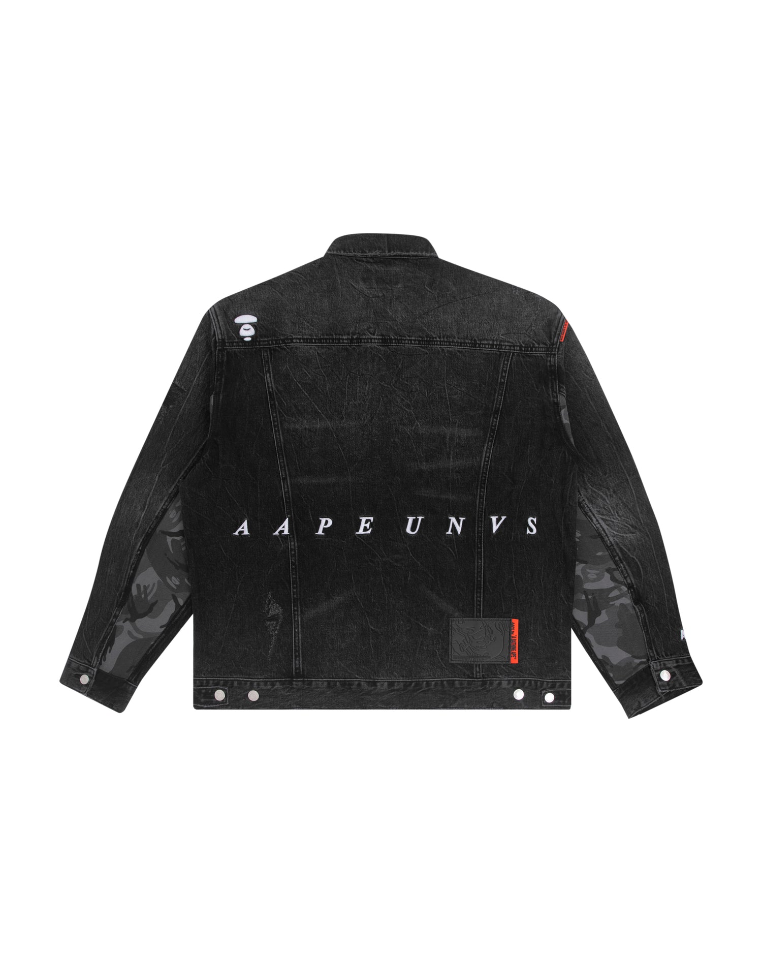 AAPE DISTRESSED DENIM JACKET